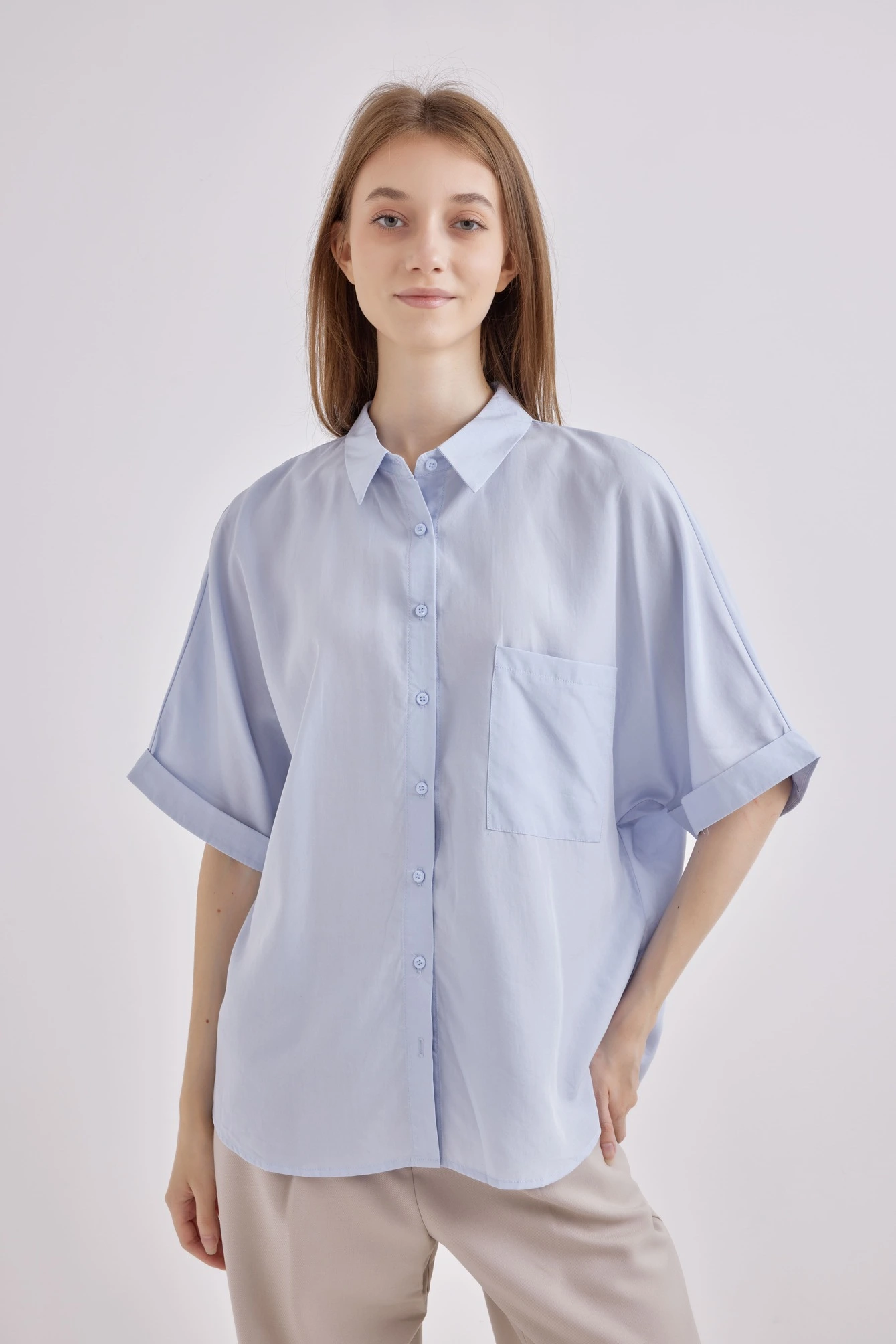 Рубашка синий для женщин 42104-65 66