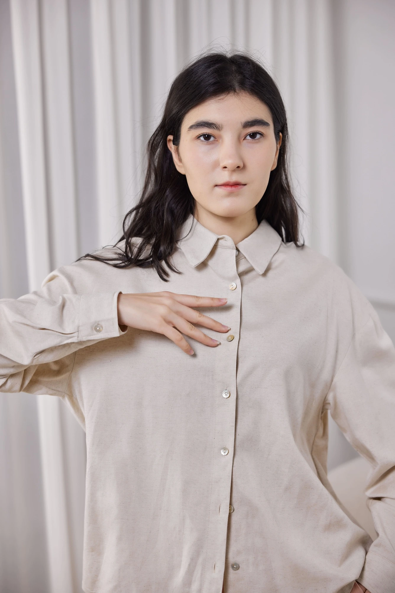 Рубашка бежевый для женщин 41143-15 66