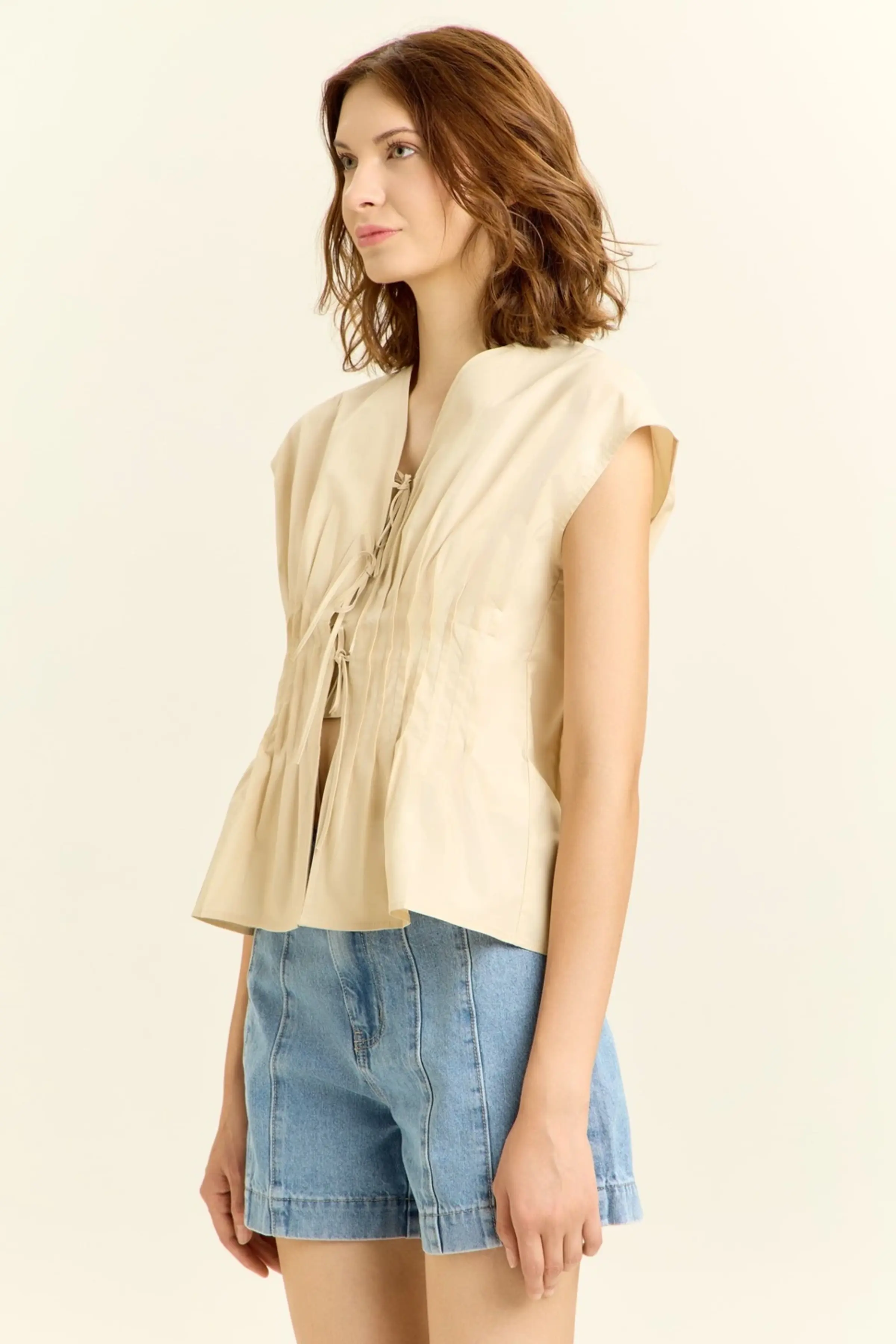 Блузка бежевый для женщин 45115-15 28