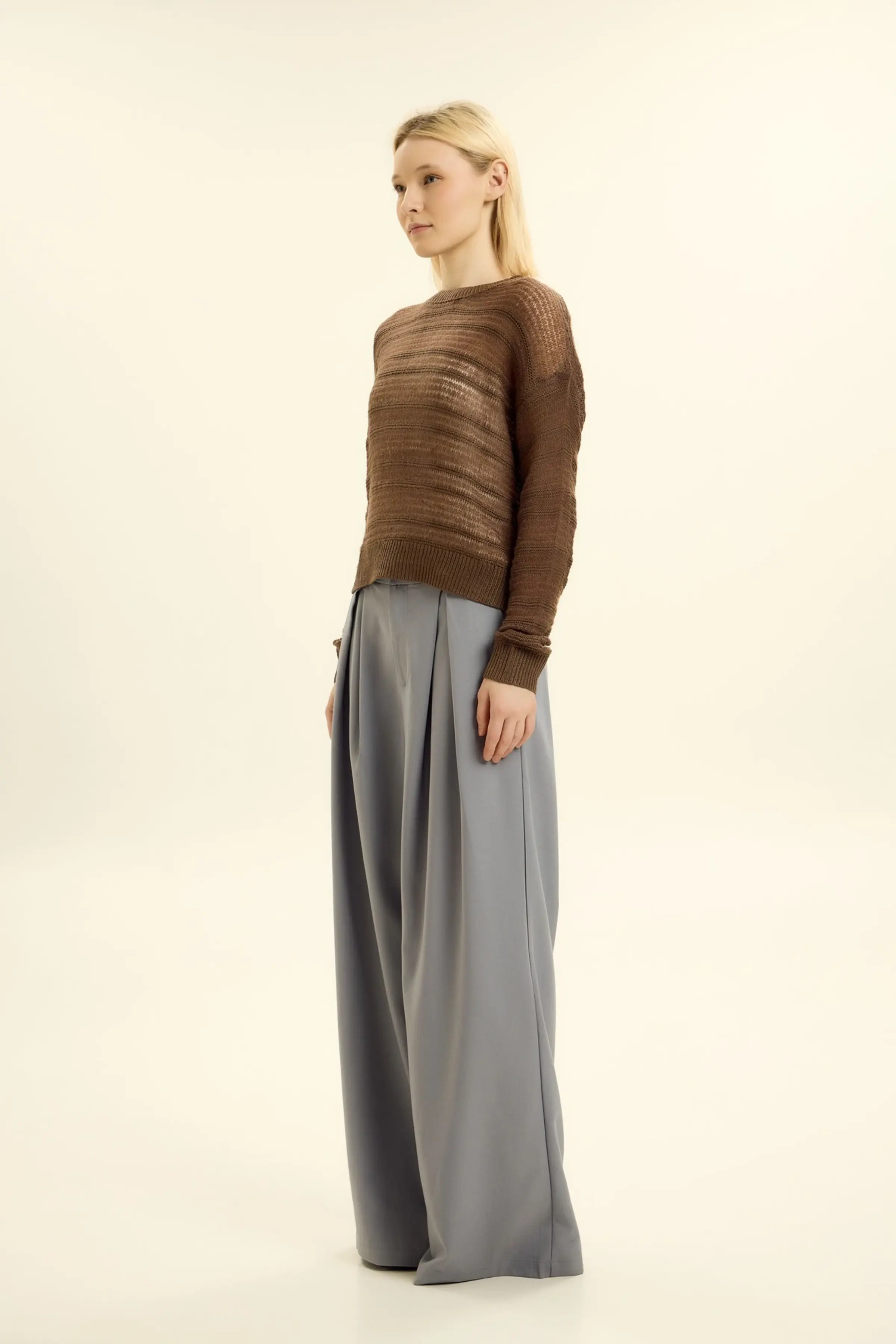 Джемпер коричневый для женщин 46225-13 60