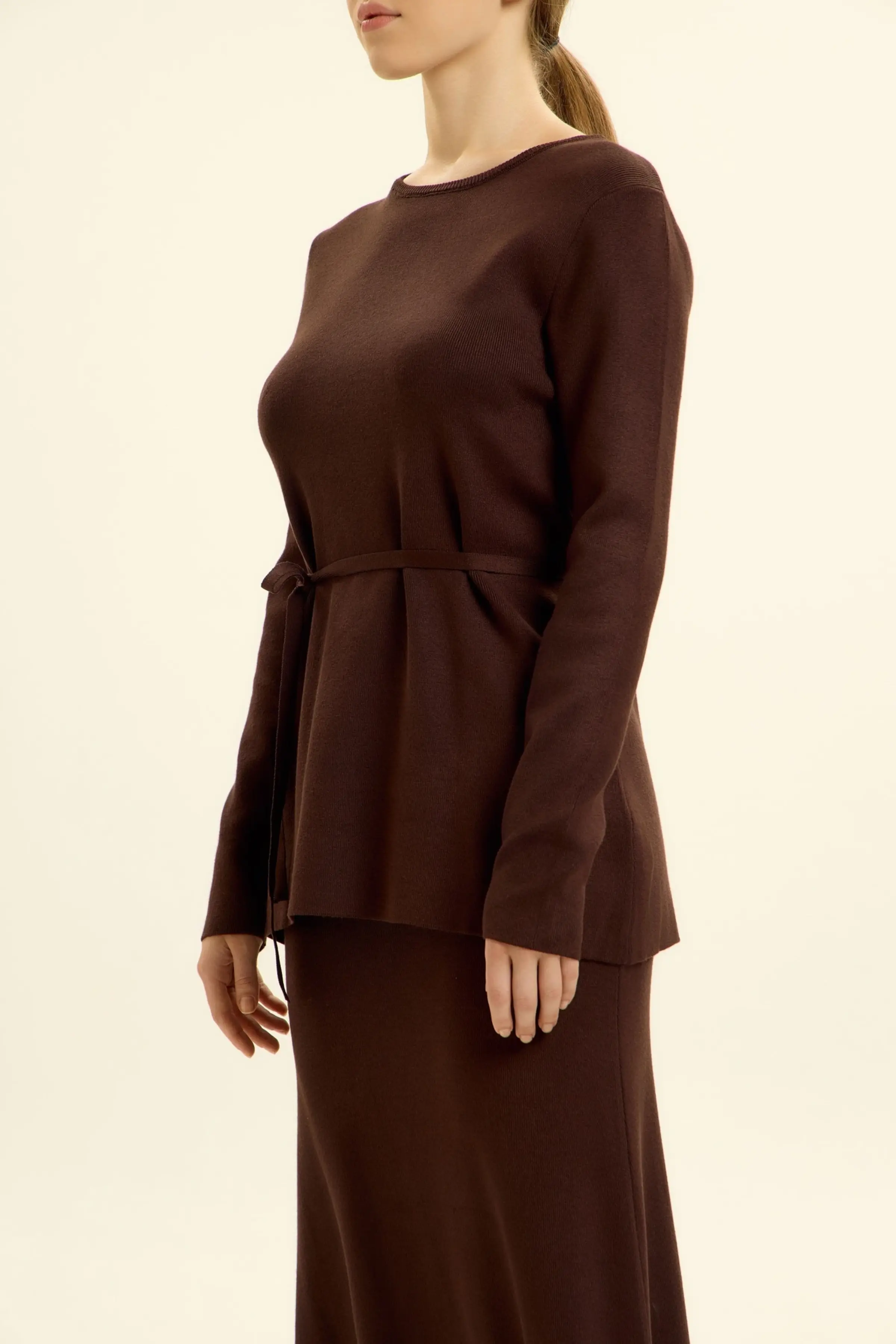 Джемпер коричневый для женщин 46208-13 60