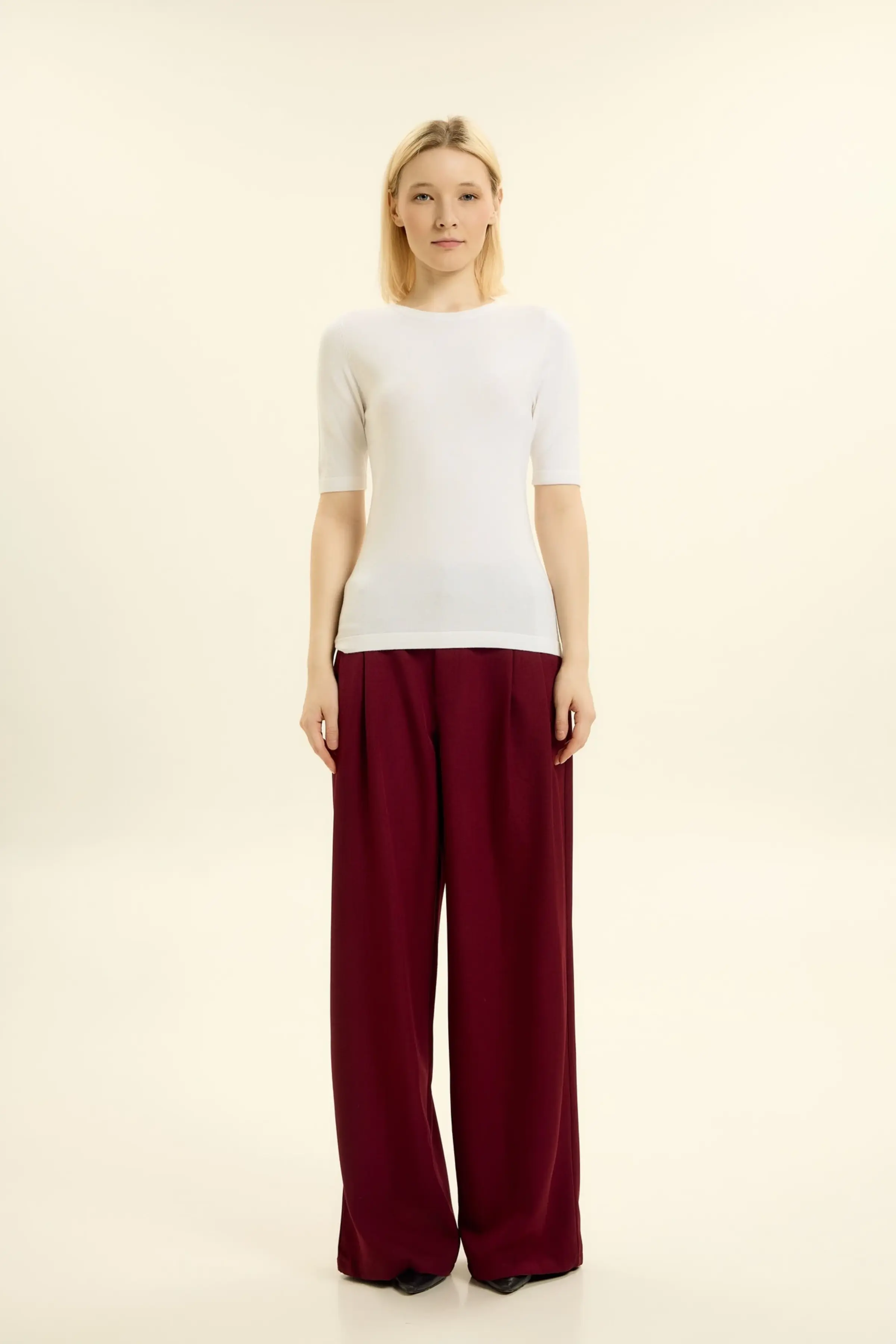 Джемпер белый для женщин 46109-4 60