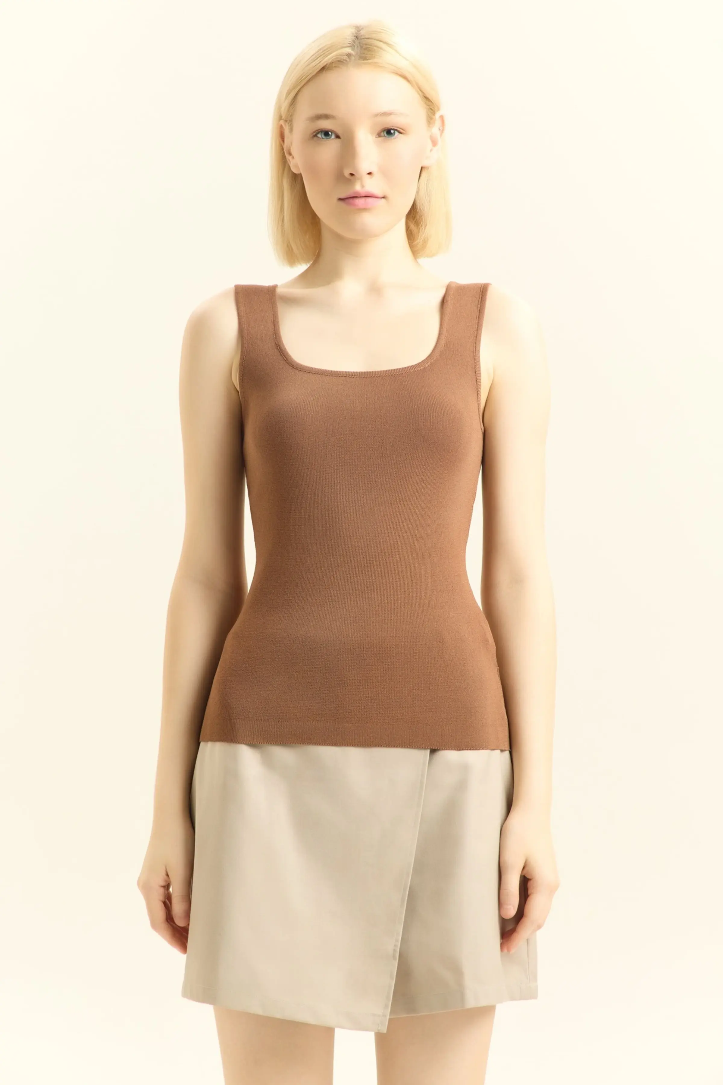 Топ коричневый для женщин 45212-13 46