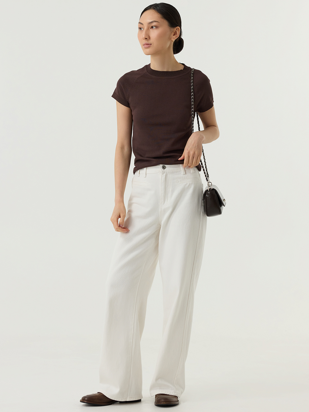 Джемпер коричневый для женщин 48140-13 60