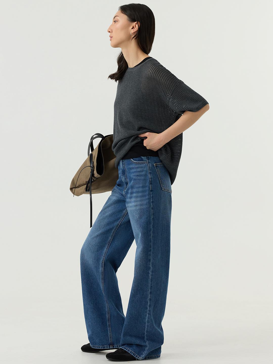 Джемпер темно-серый для женщин 48154-12 60