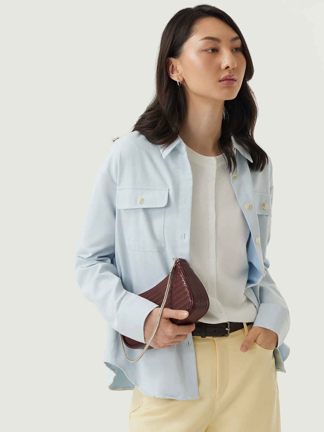 Рубашка голубой для женщин 48130-10 66