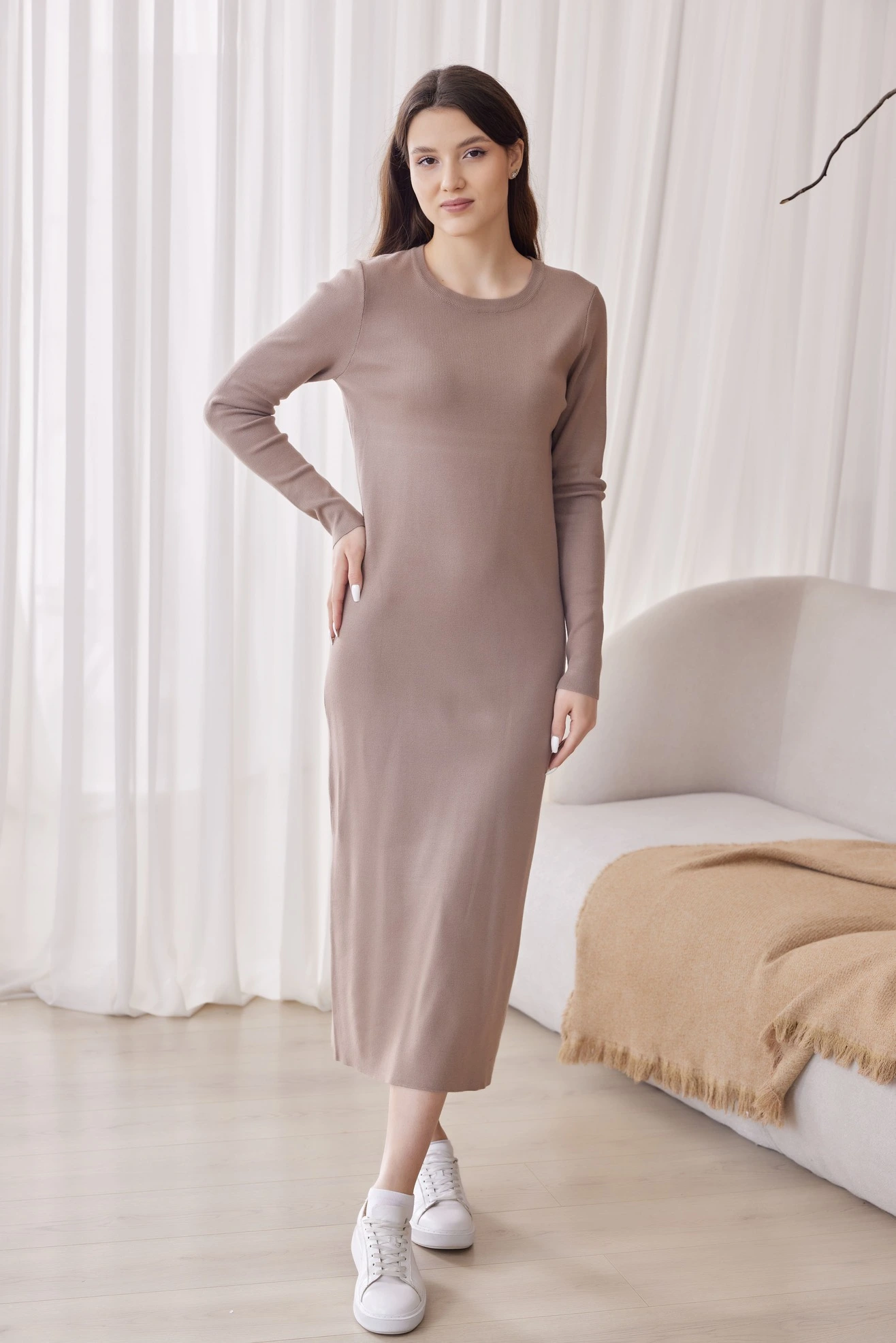 Платье бежевый для женщин 40140-15 54