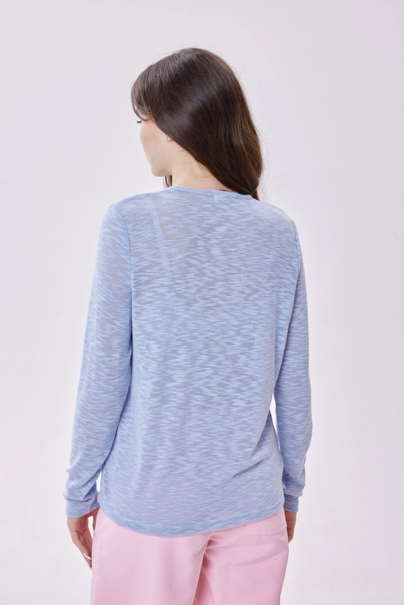 Лонгслив светло-голубой для женщин 40281-25 59