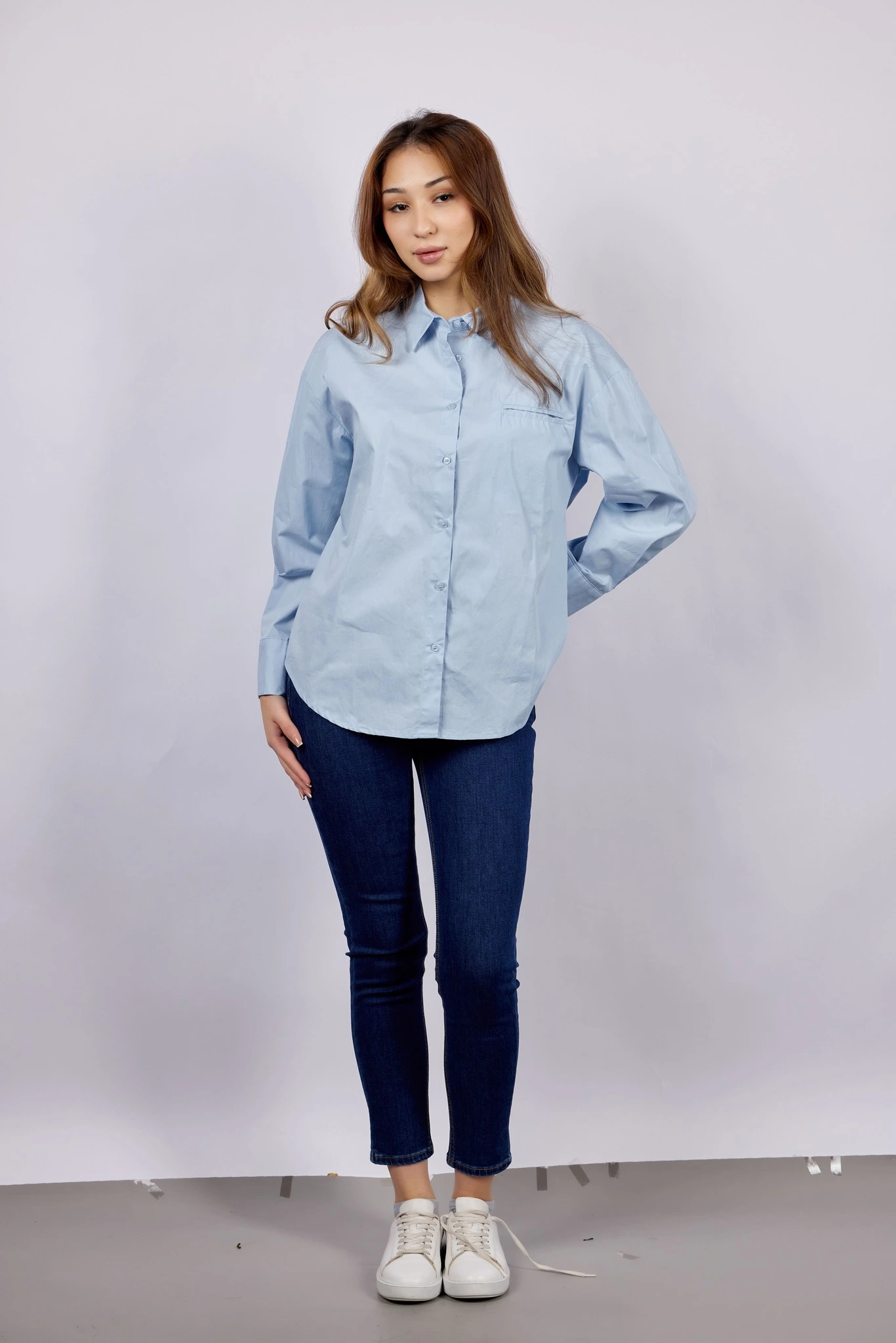 Рубашка голубой для женщин 43145-10 66