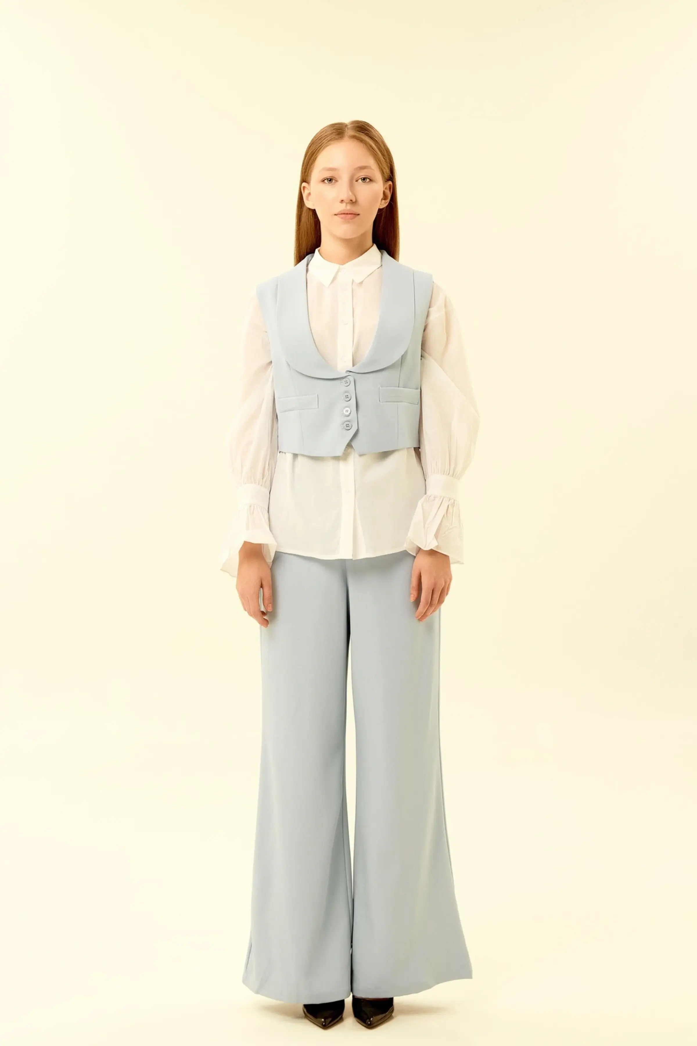 Жилетка голубой для женщин 46104-10 68