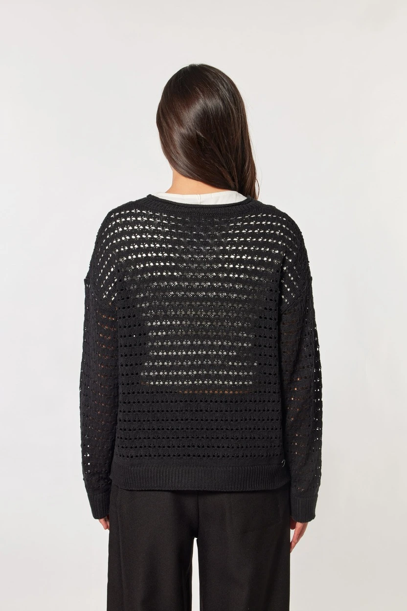 Джемпер черный для женщин 44163-1 60