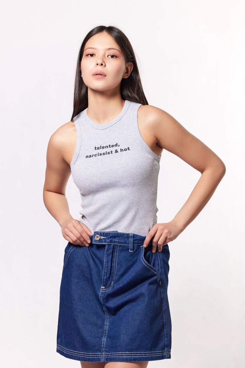 Топ серый для женщин 44267-61 46