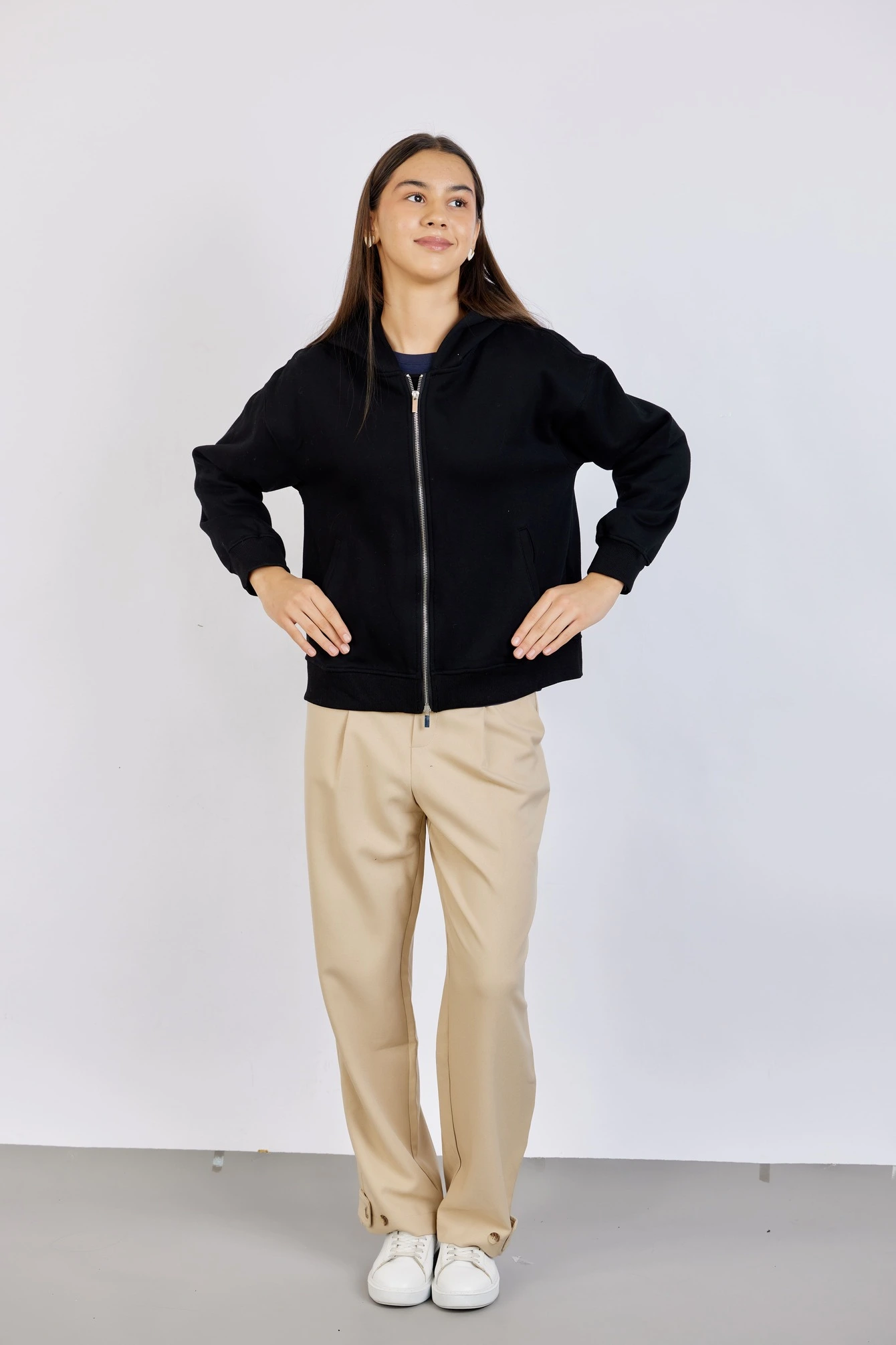 Худи черный для женщин 43169-1 62