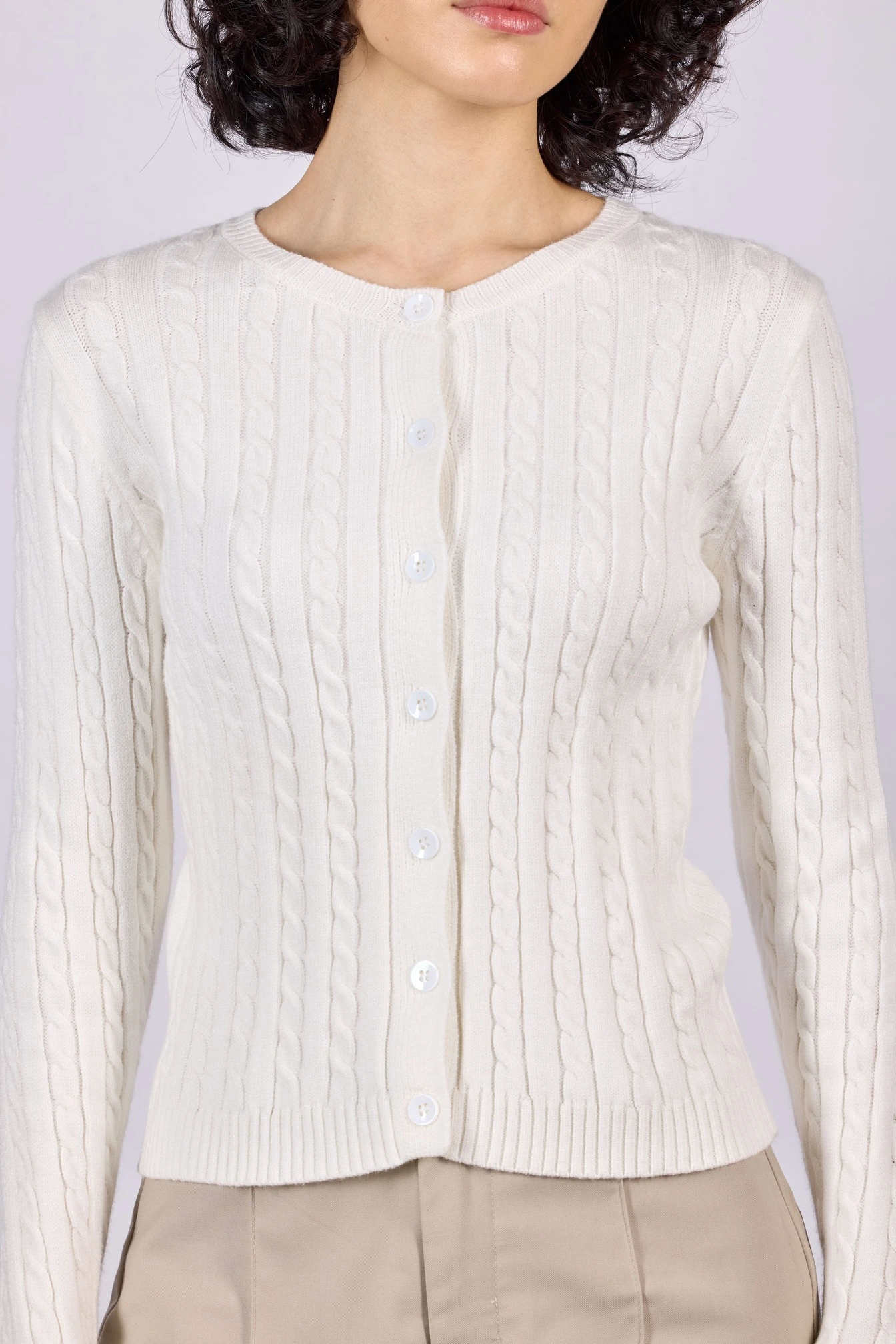 Кардиган белый для женщин 44102-4 50