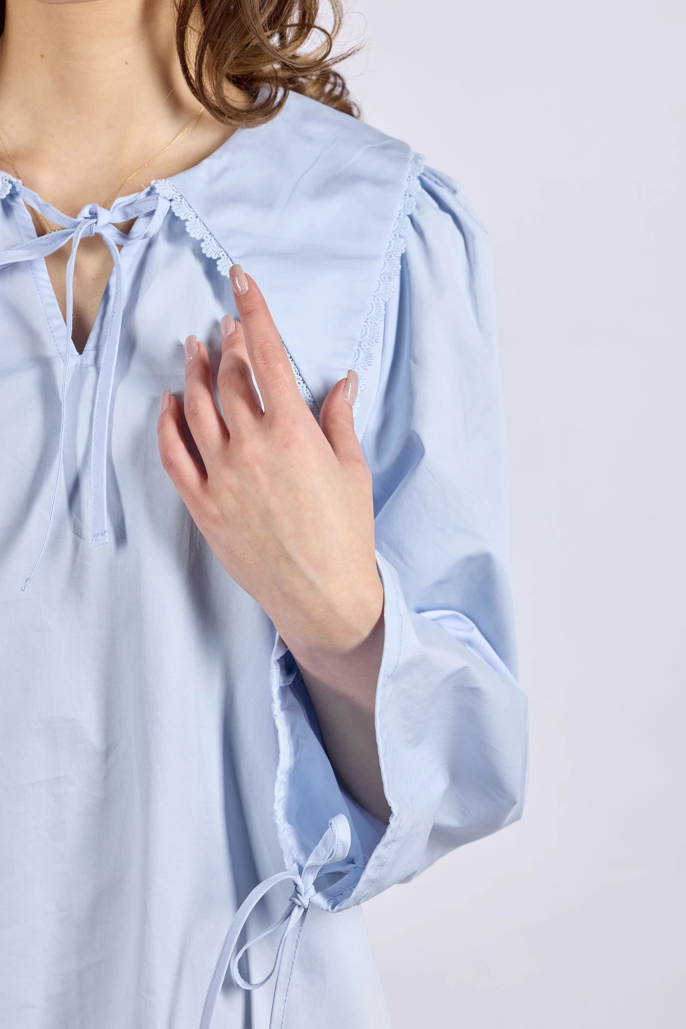 Платье голубой для женщин 44127-10 54