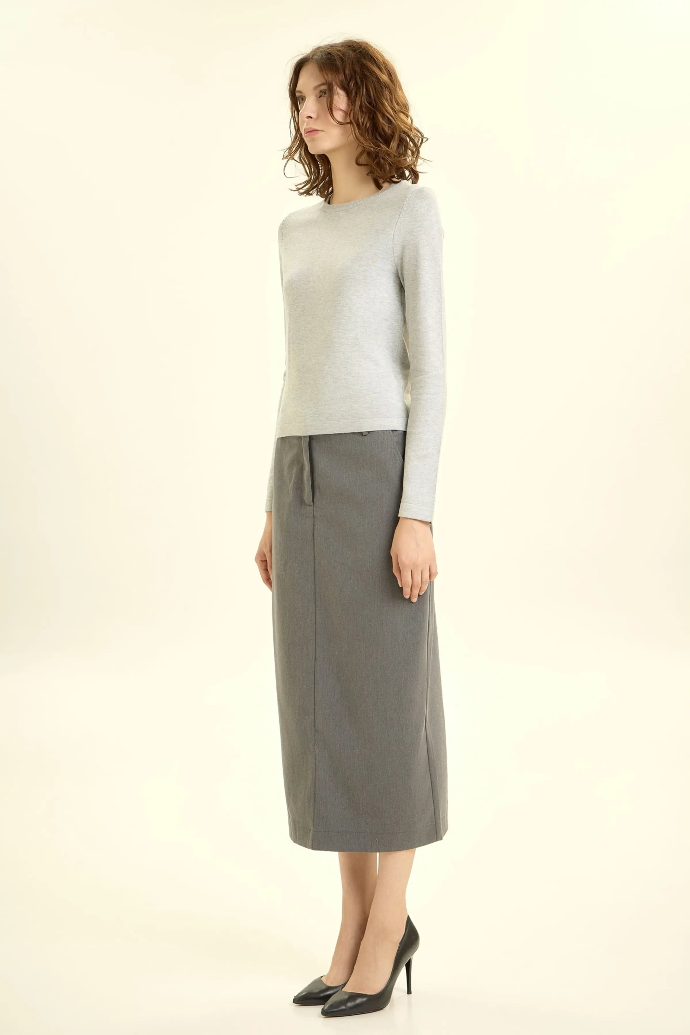 Джемпер серый для женщин 46129-61 60