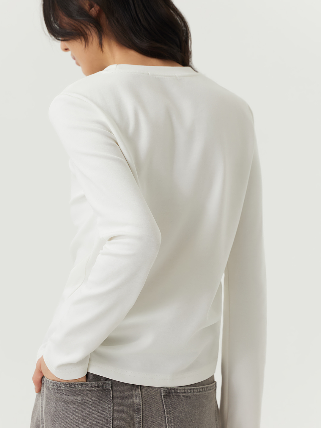 Лонгслив белый для женщин 48264-4 59