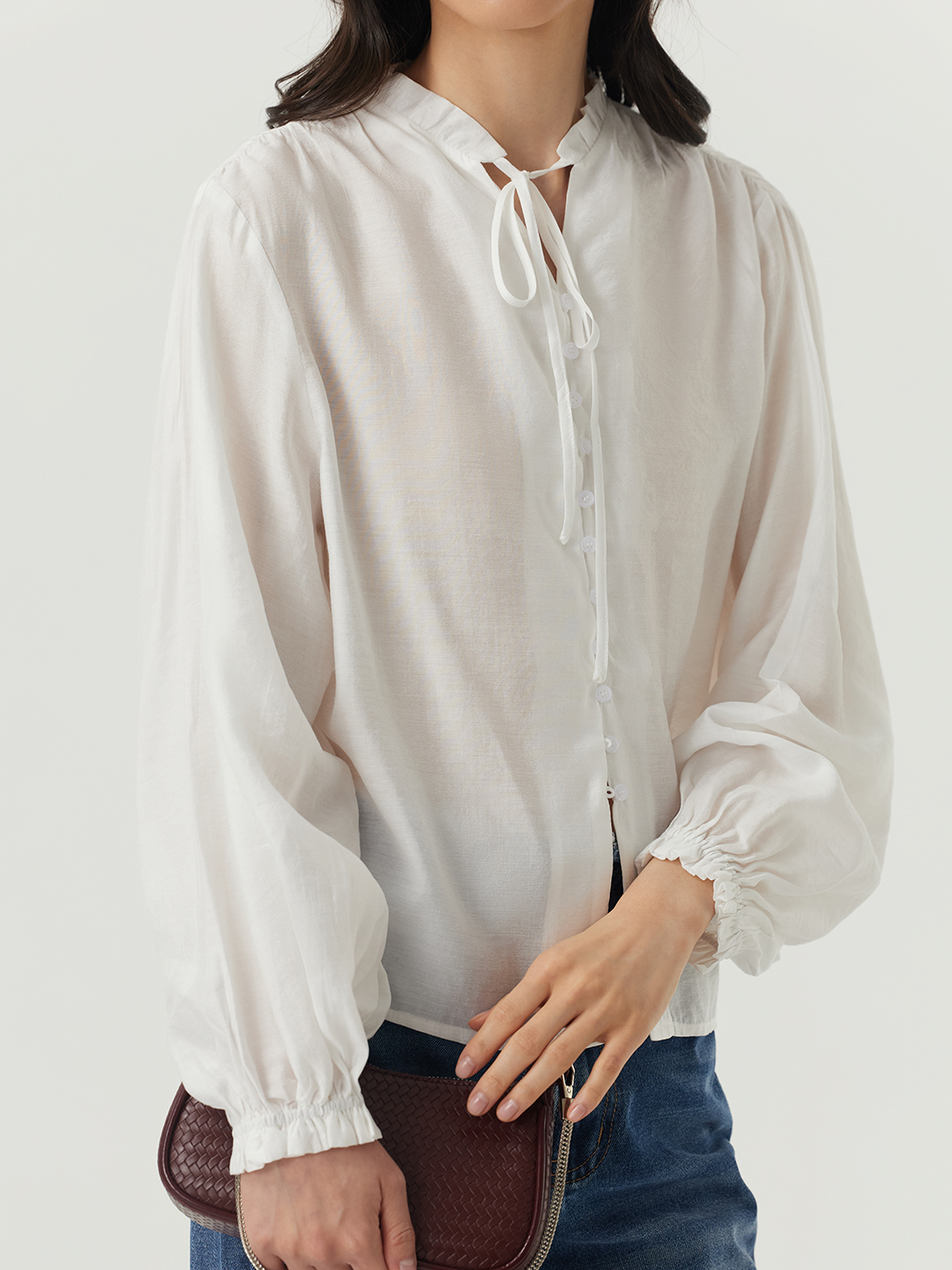 Блузка белый для женщин 48207-4 28