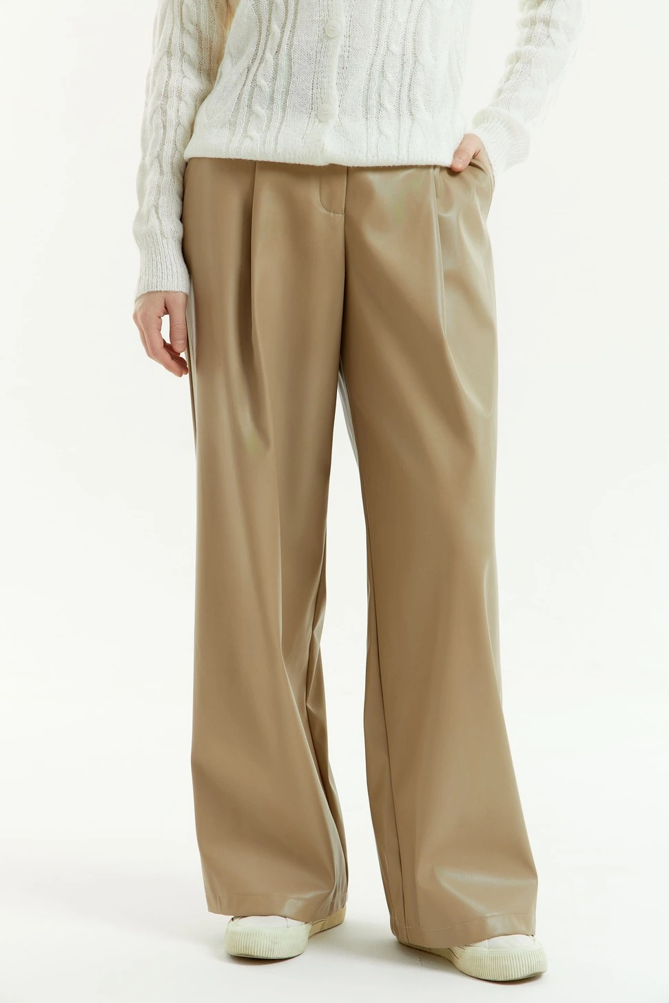 Брюки бежевый для женщин 43110-15 71