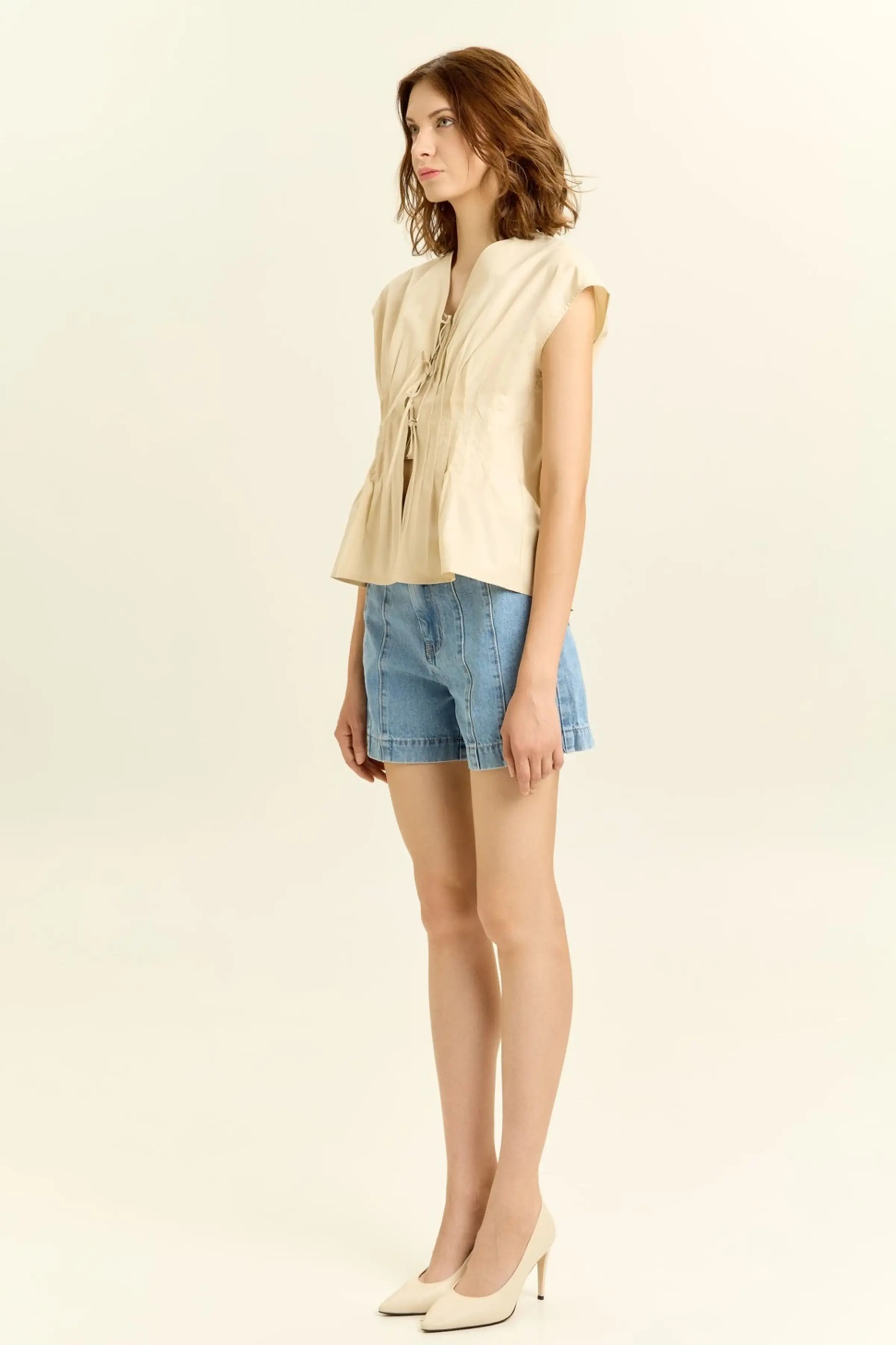 Блузка бежевый для женщин 45115-15 28