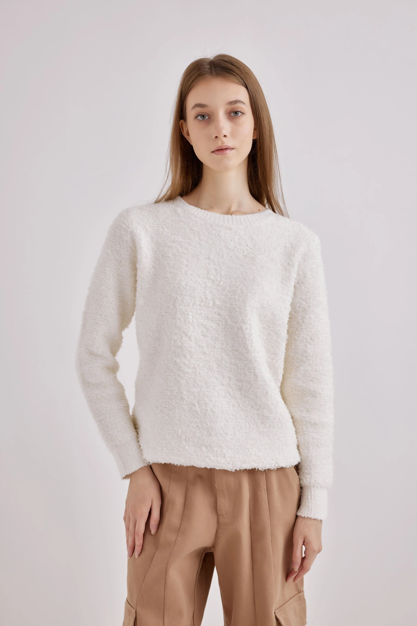 Джемпер белый для женщин 42173-4 60