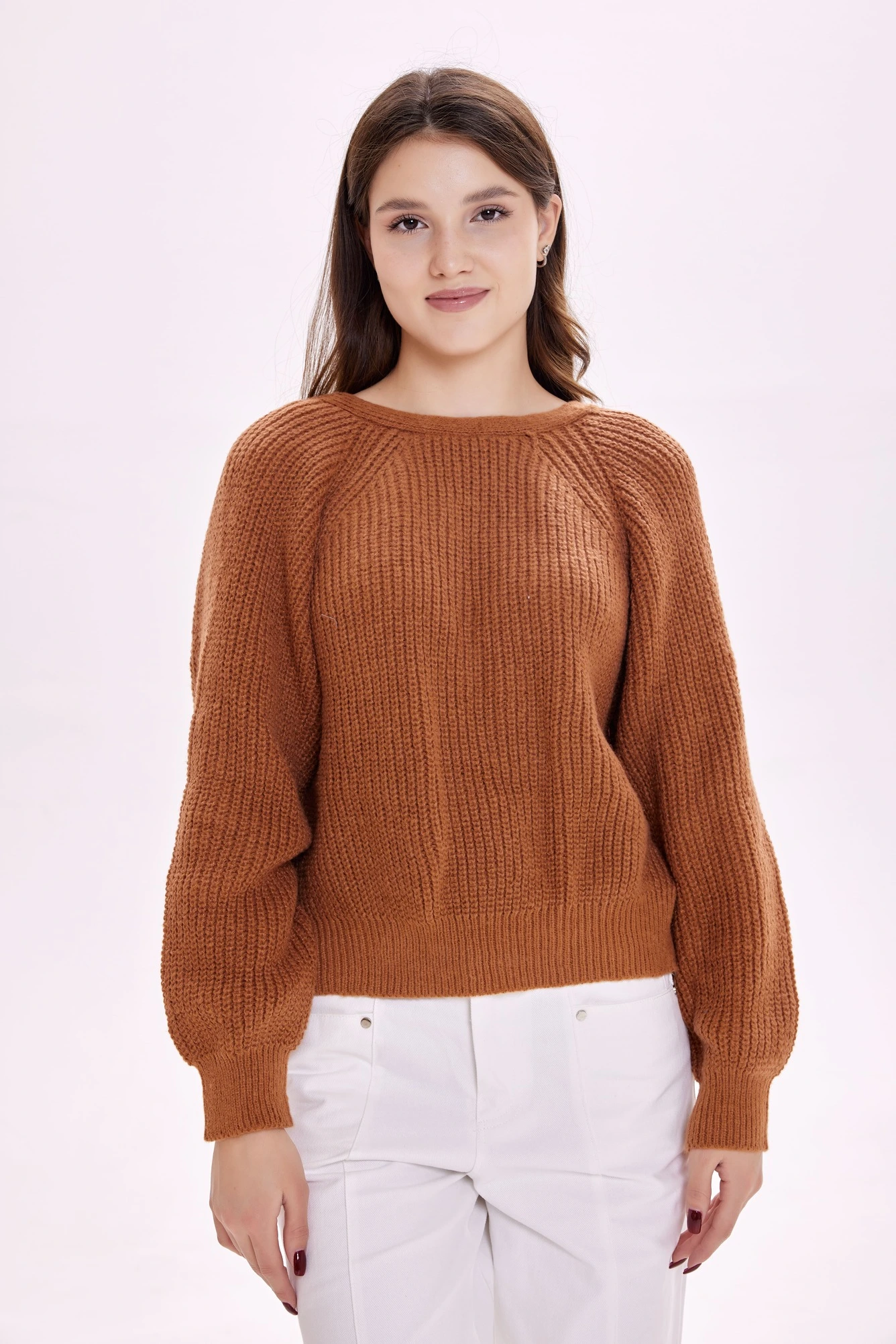 Свитер коричневый для женщин 39163-13 65