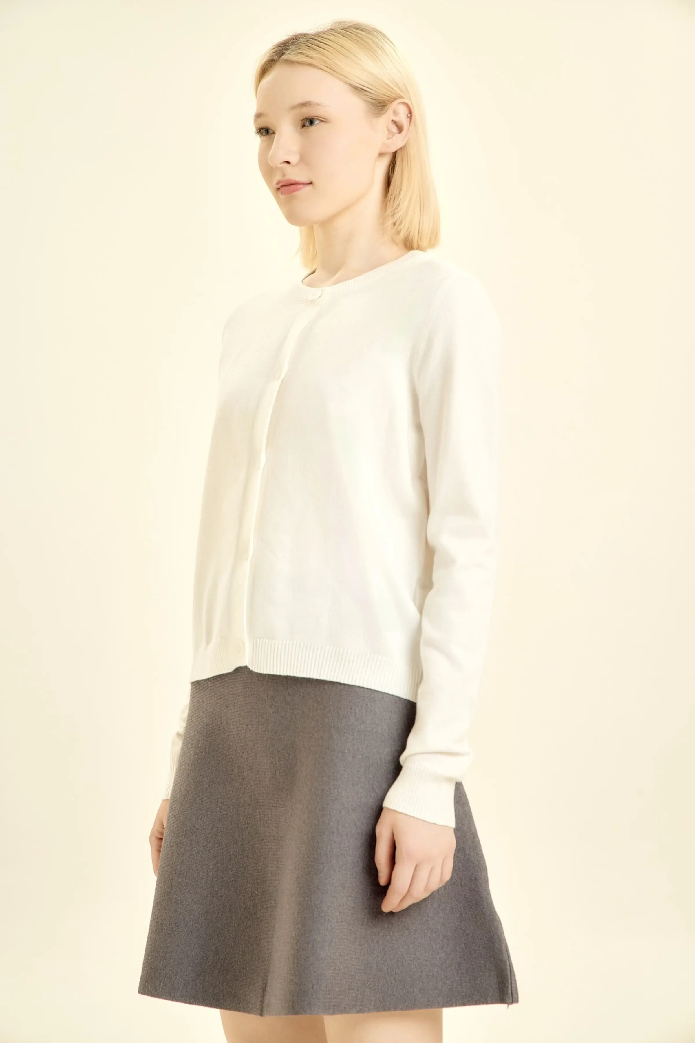 Кардиган белый для женщин 46231-4 50