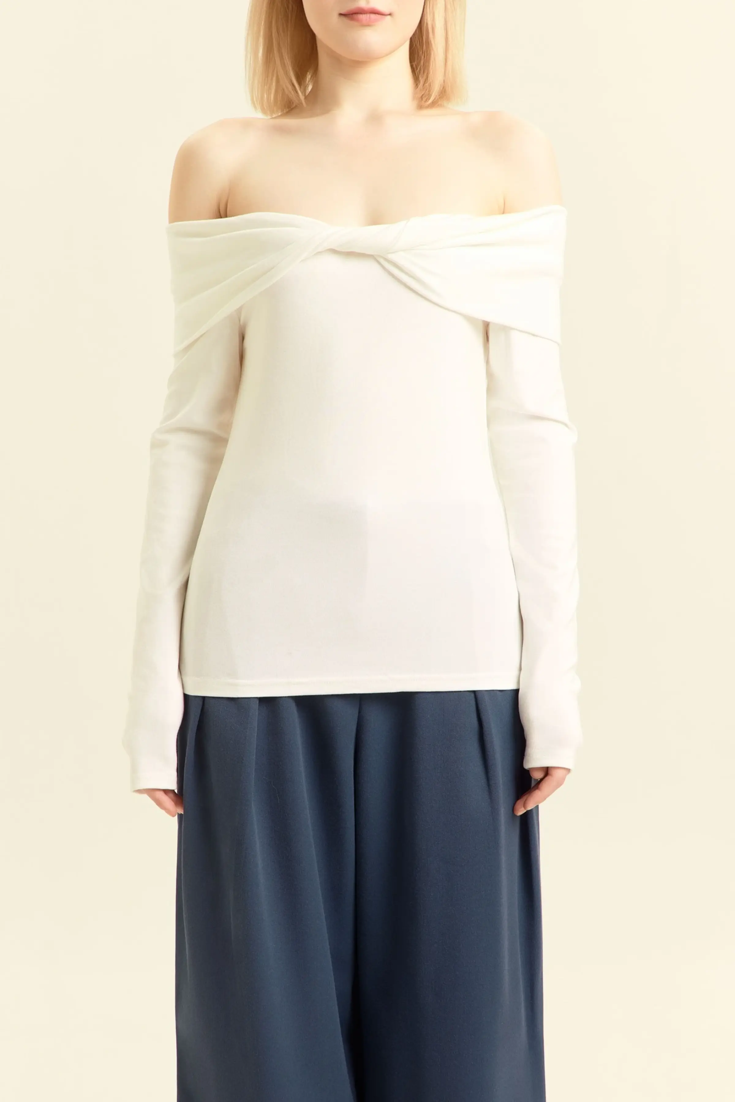 Лонгслив белый для женщин 46243-4 59