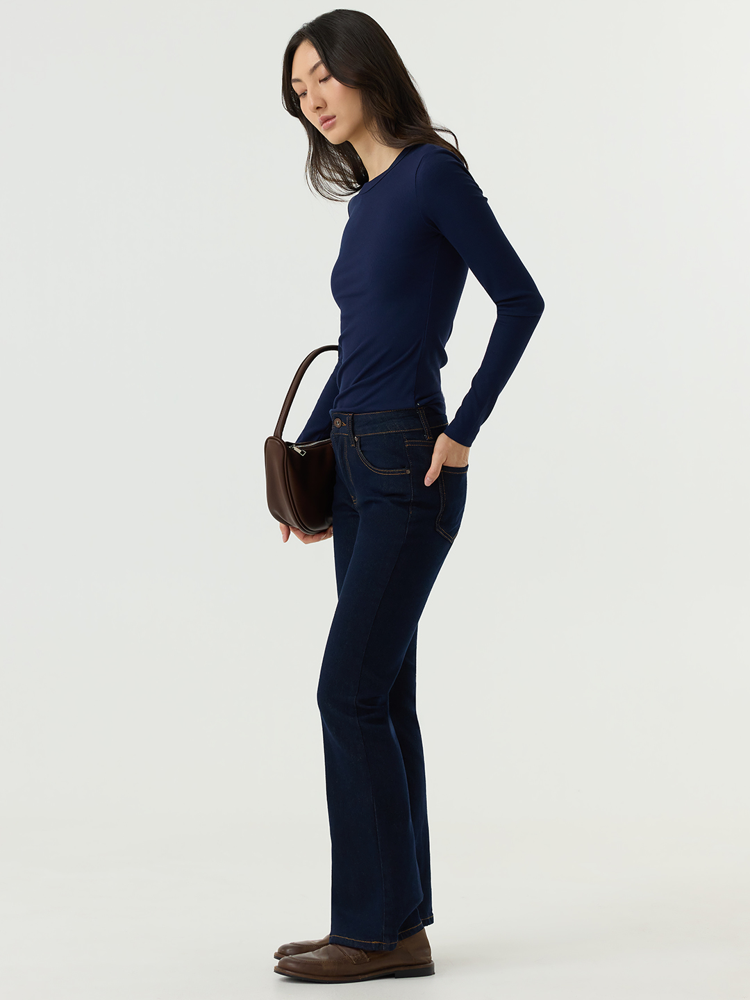 Лонгслив синий для женщин 48173-65 59