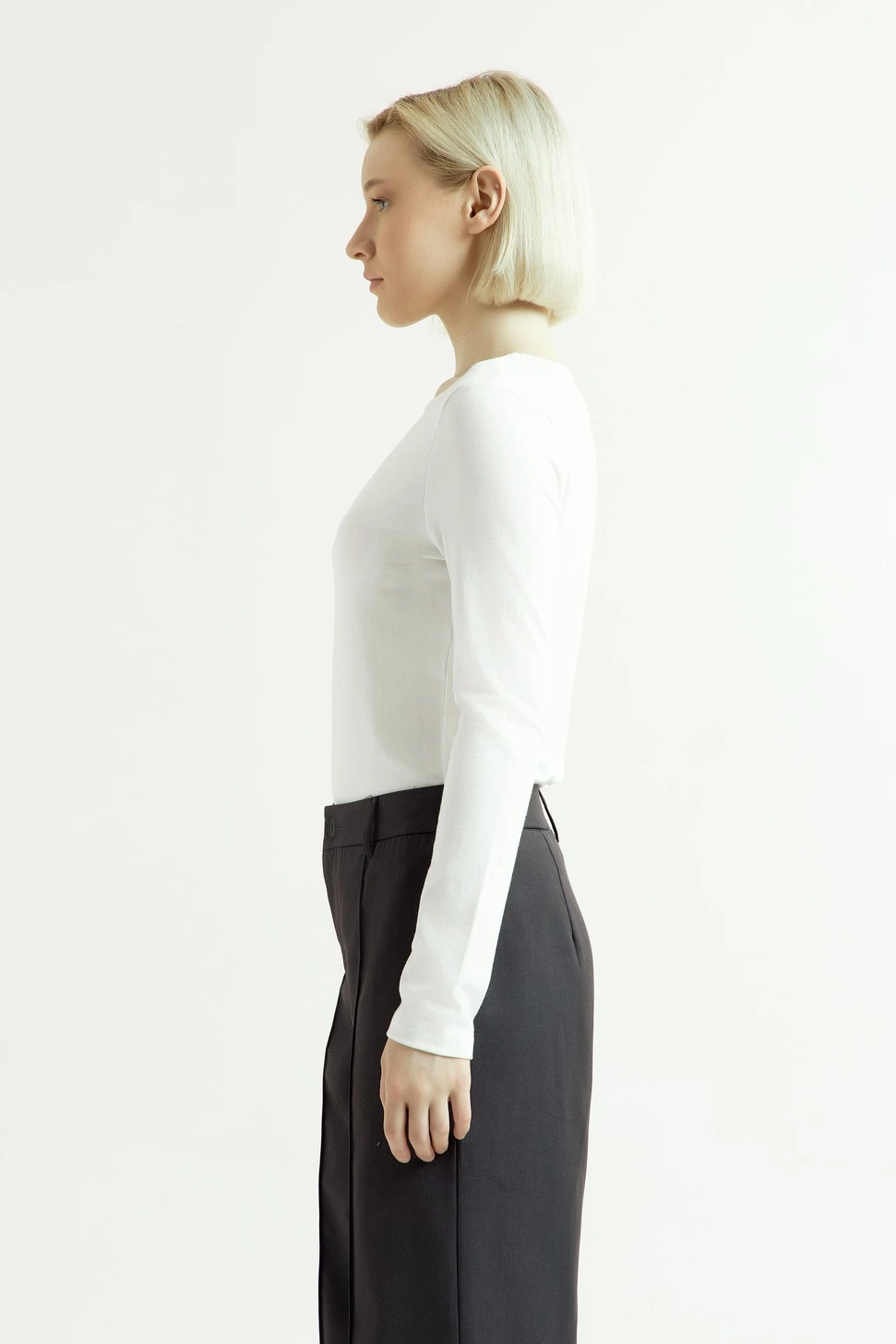 Лонгслив белый для женщин 43120-4 59