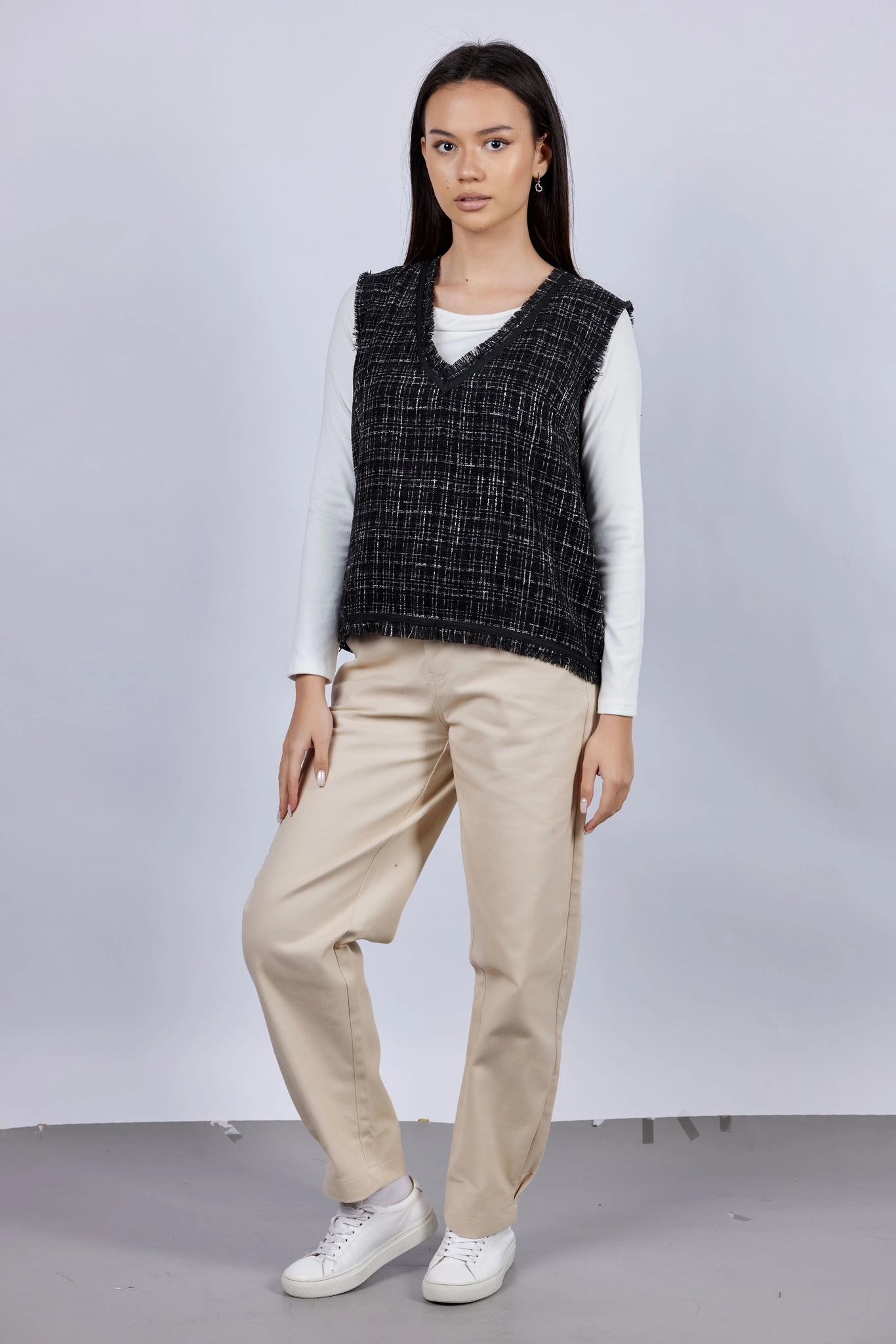 Брюки бежевый для женщин 43223-15 71