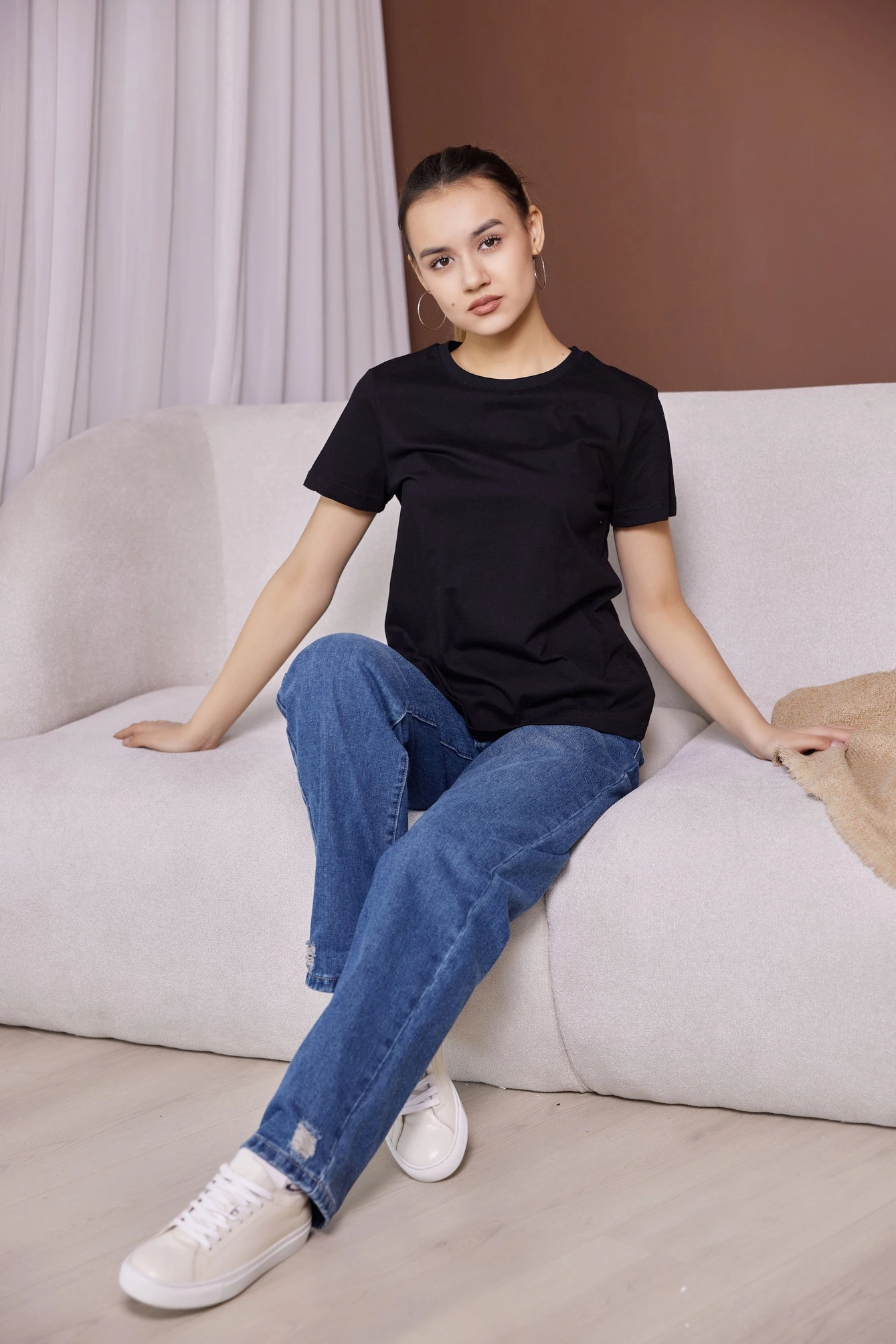 Футболка черный для женщин 40231-1 67