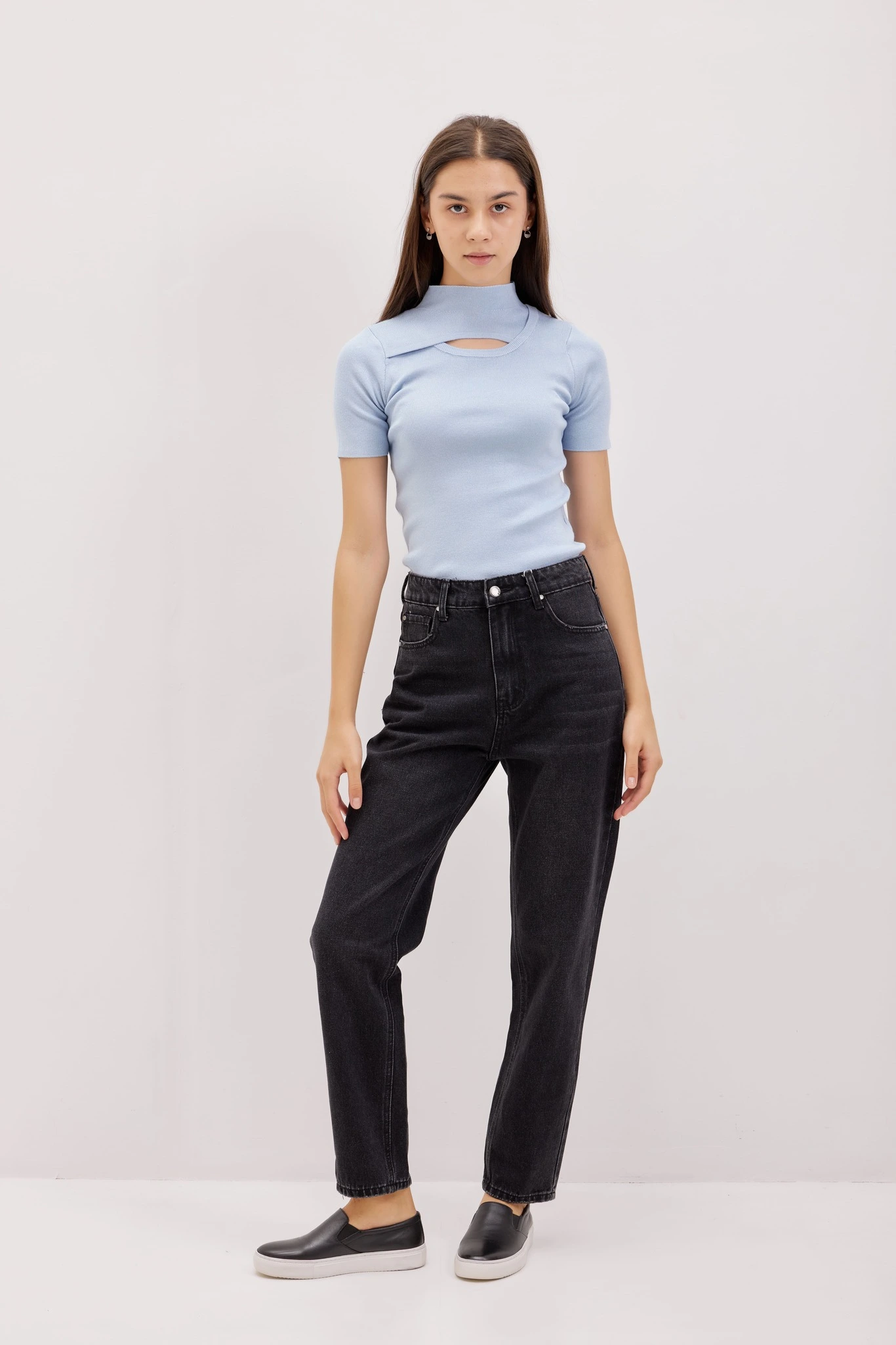 Джинсы черный для женщин 42755-1 74