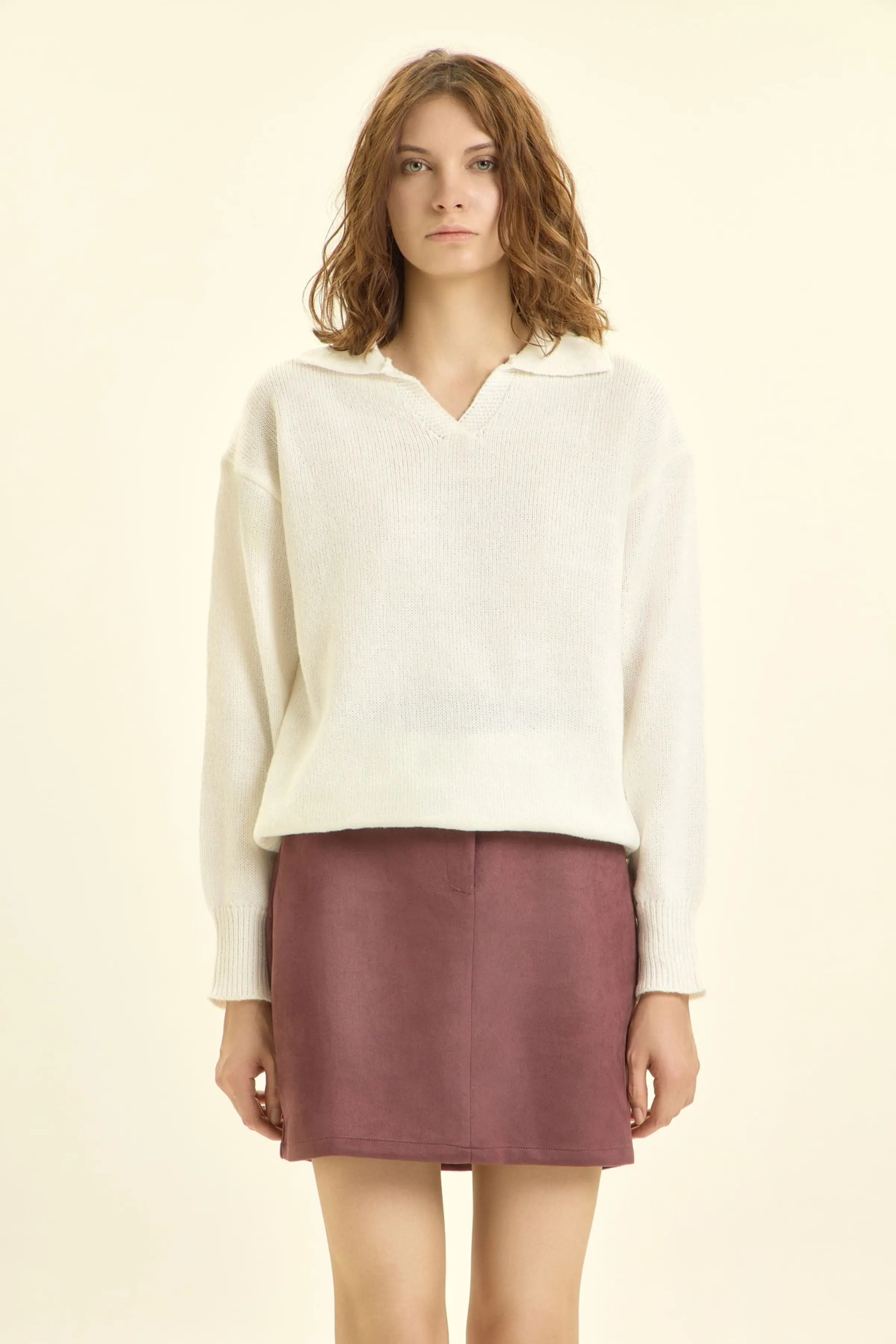 Джемпер белый для женщин 46194-4 60