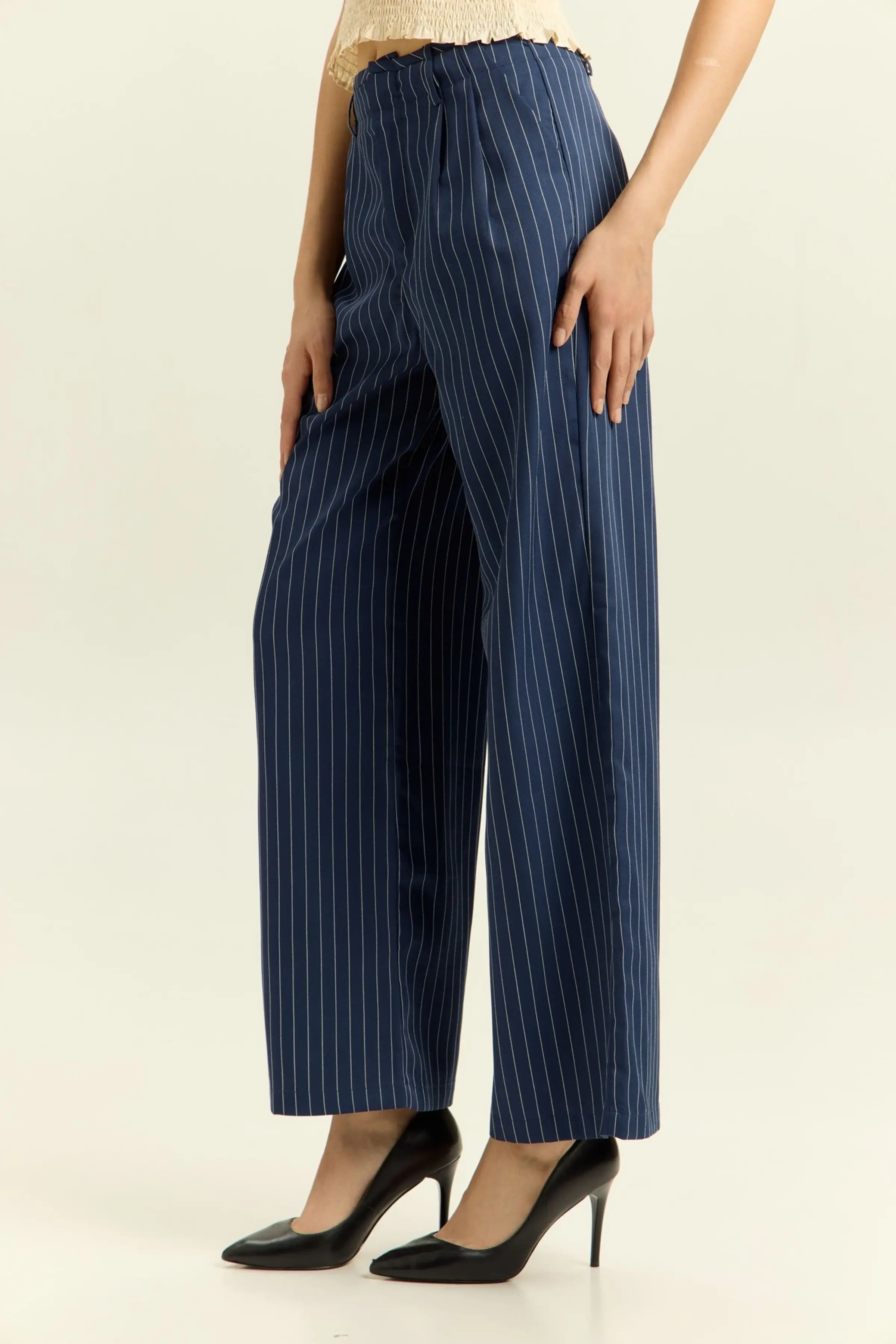 Брюки синий в полоску для женщин 41241-158 71