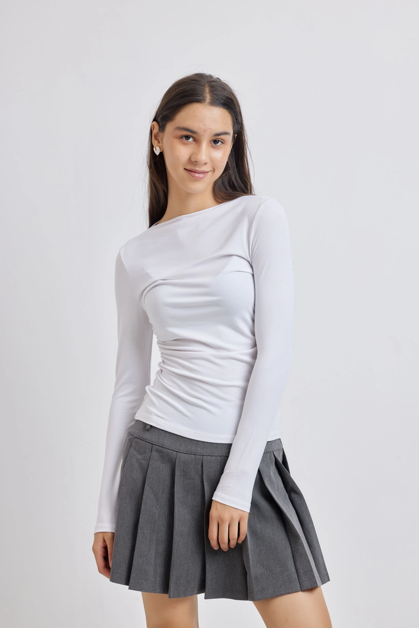 Лонгслив белый для женщин 42407U-4 59