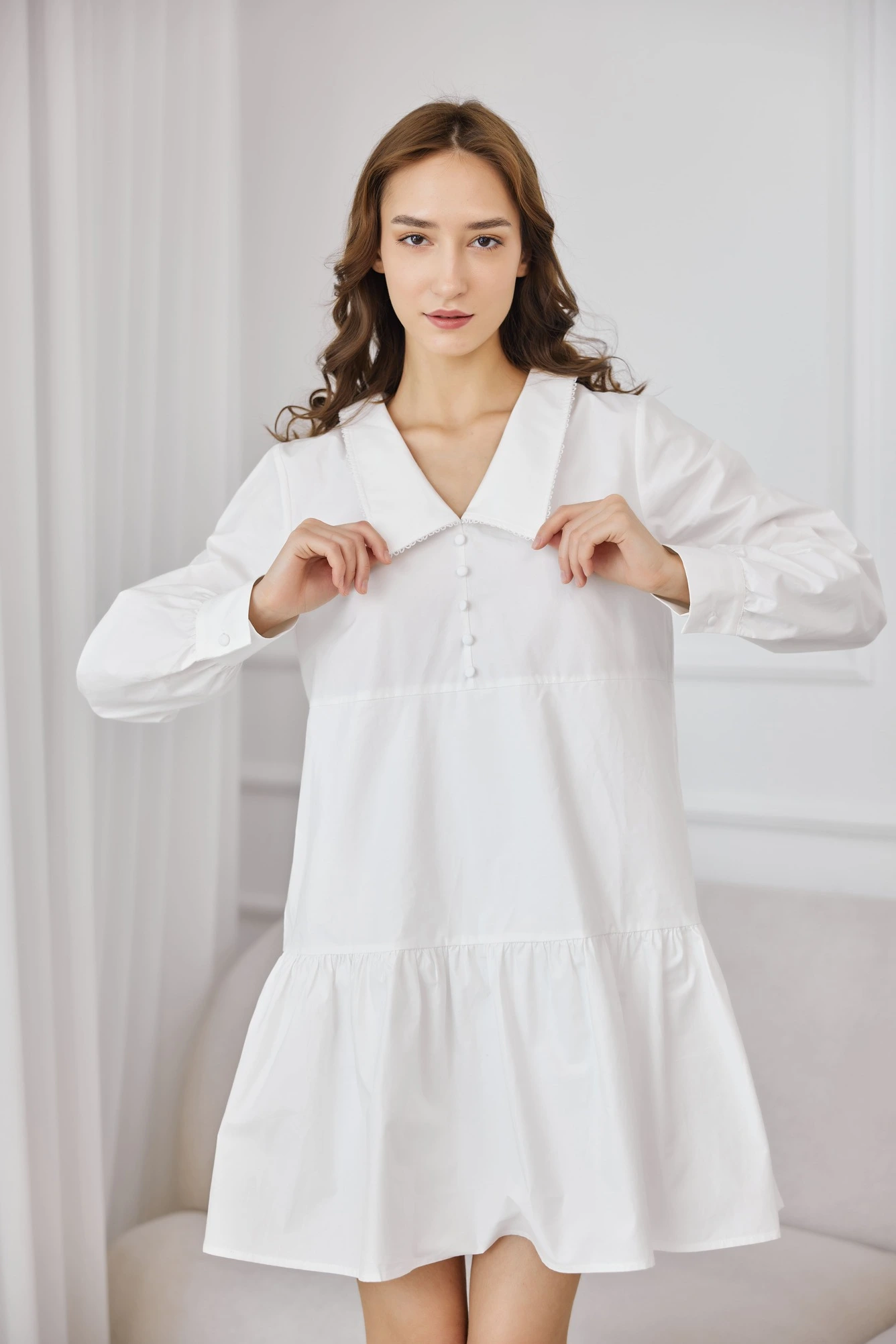 Платье белый для женщин 41150-4 54