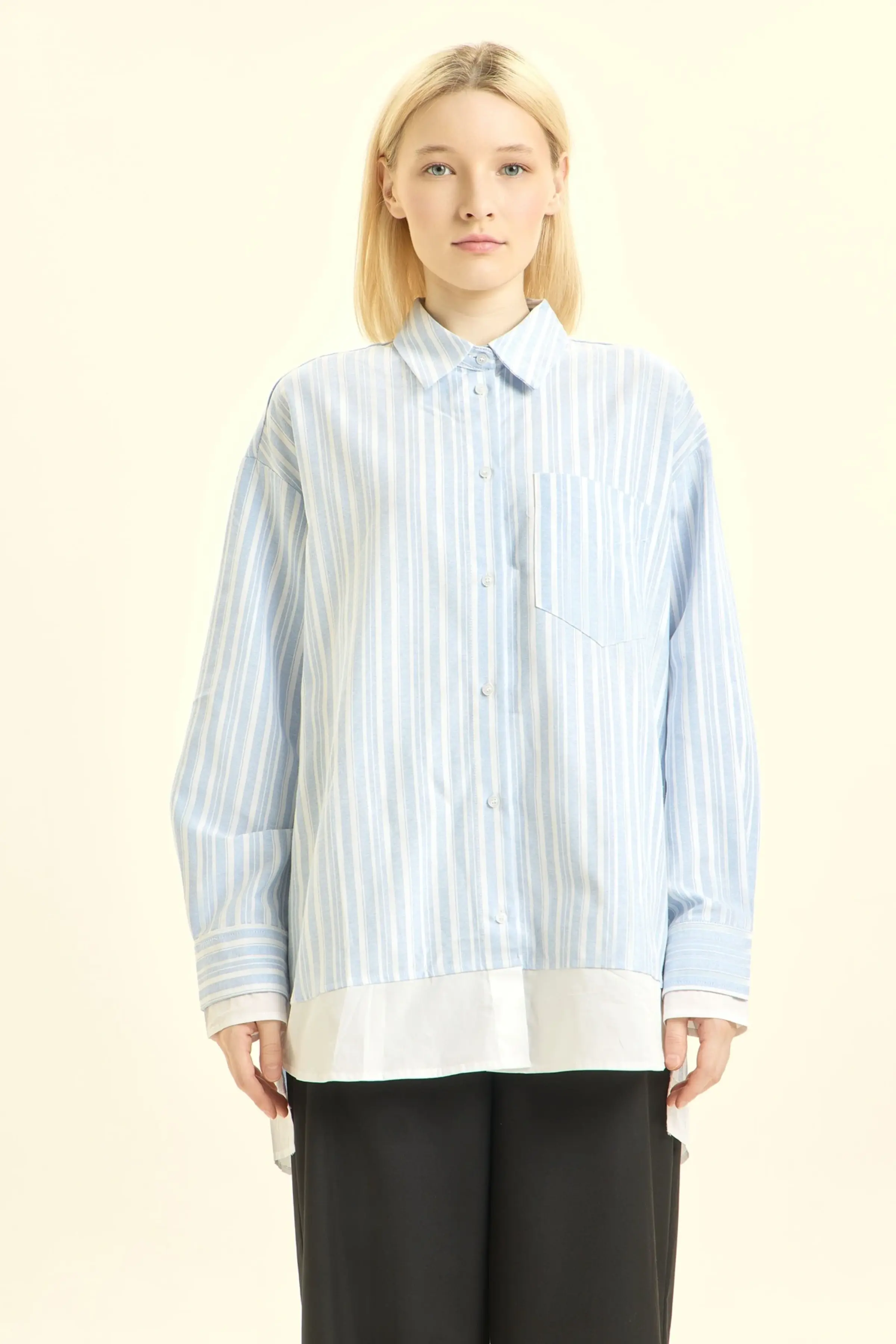 Рубашка голубой для женщин 46300-10 66