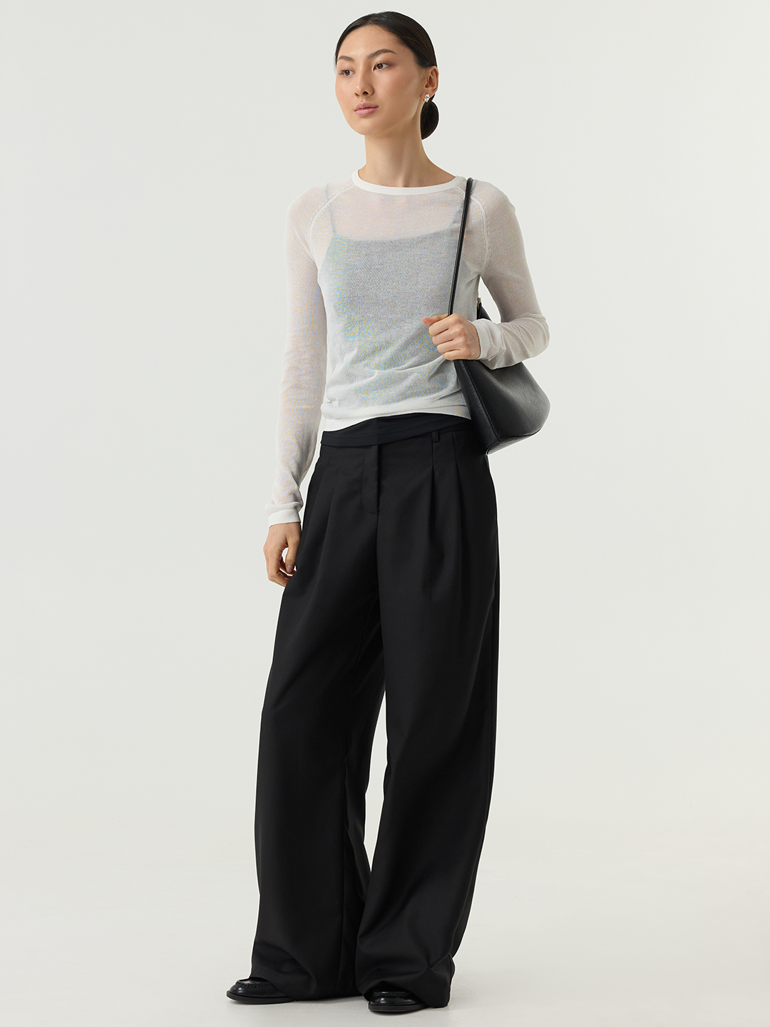 Лонгслив белый для женщин 48265-4 59