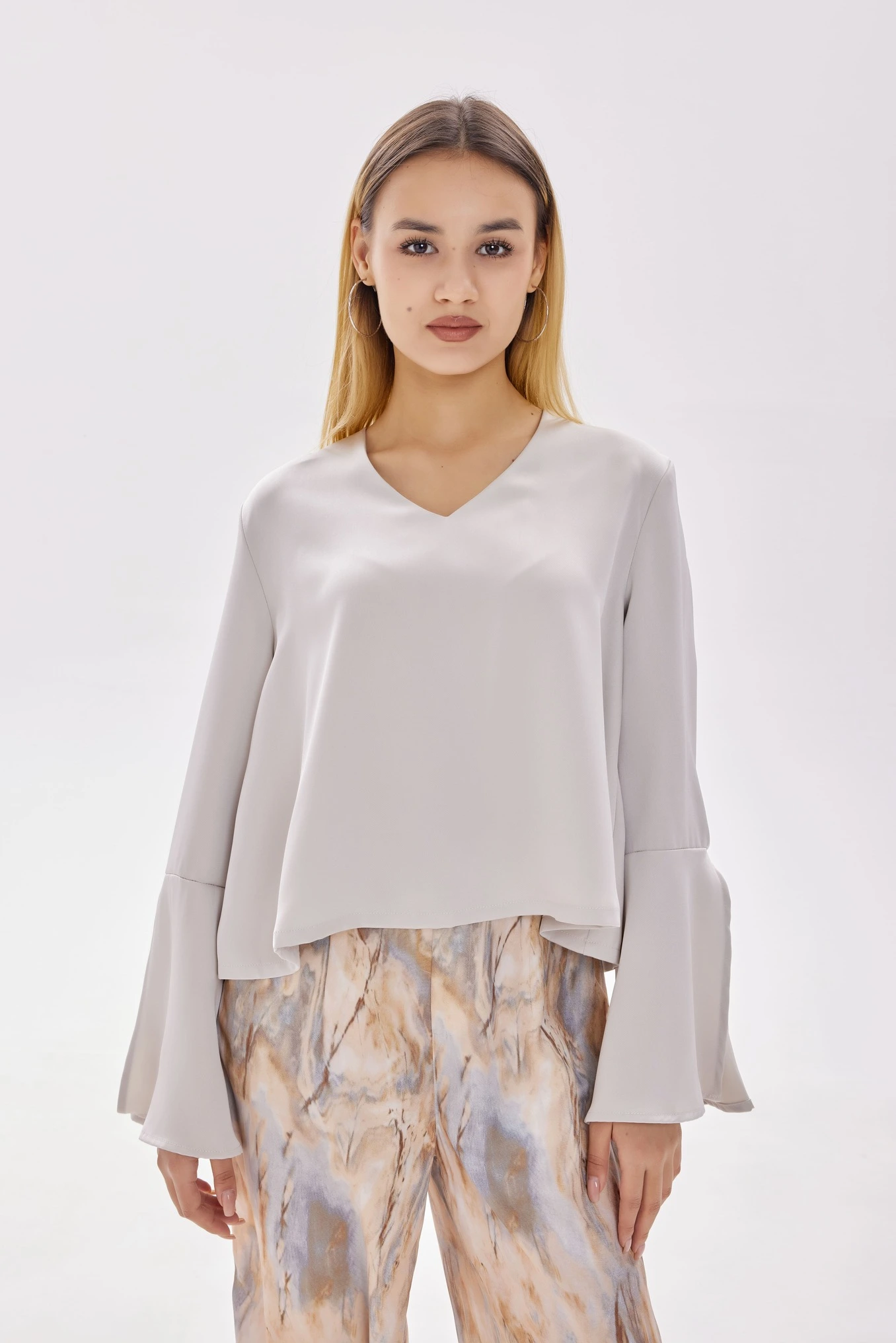 Блузка бежевый для женщин 40276-15 28