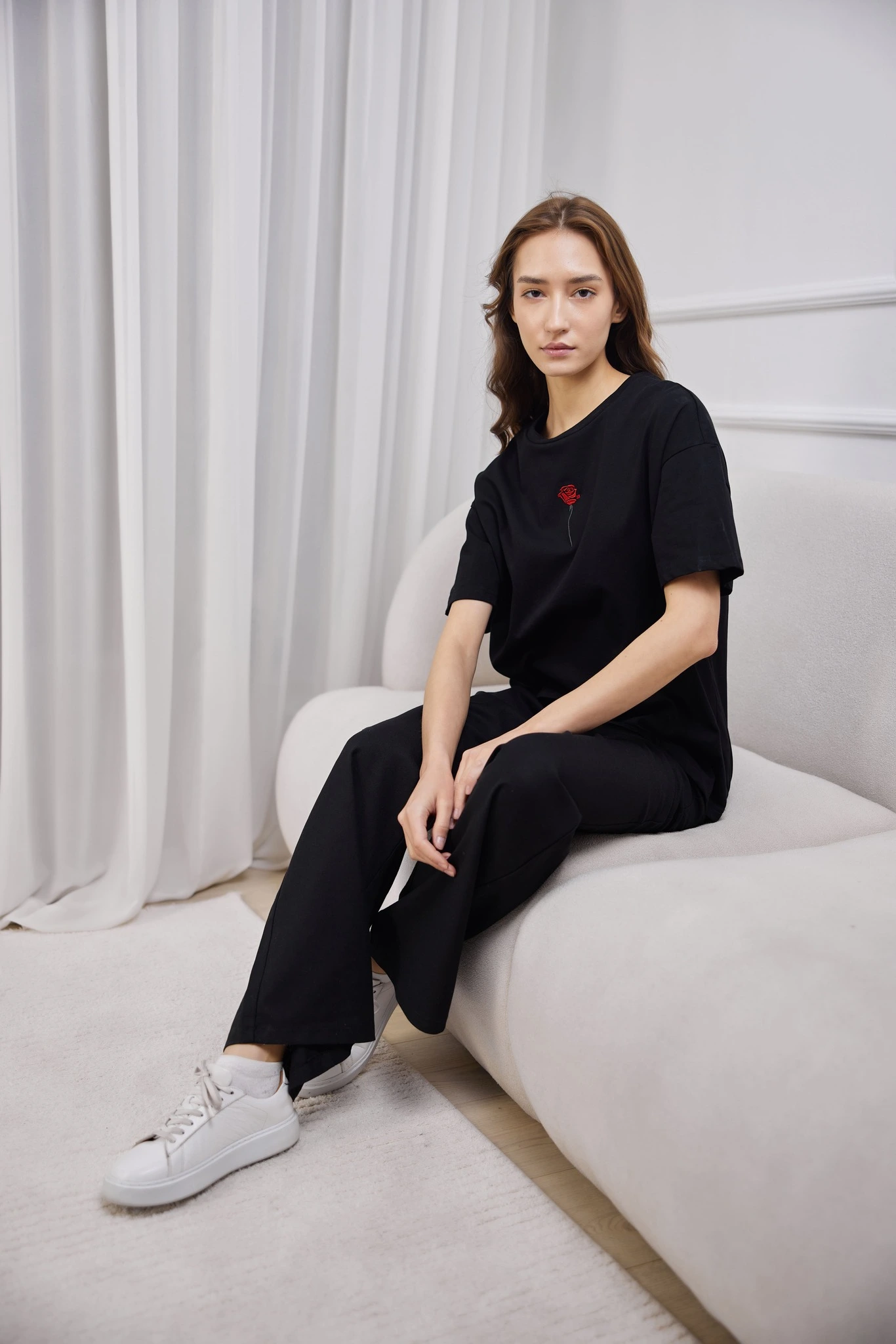 Футболка черный для женщин 41176-1 67