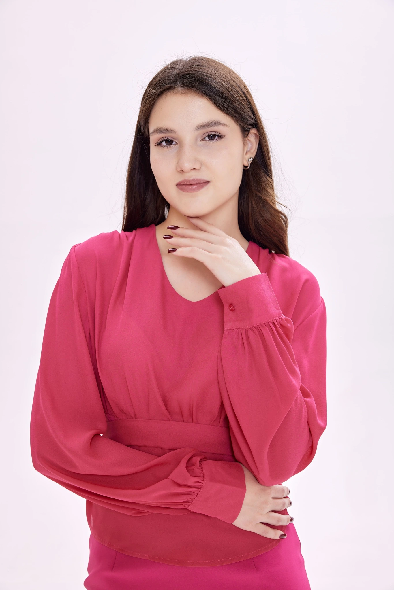 Блузка фуксия для женщин 39254-22 28