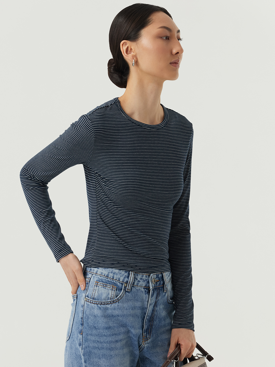 Лонгслив синий для женщин 48191-65 59