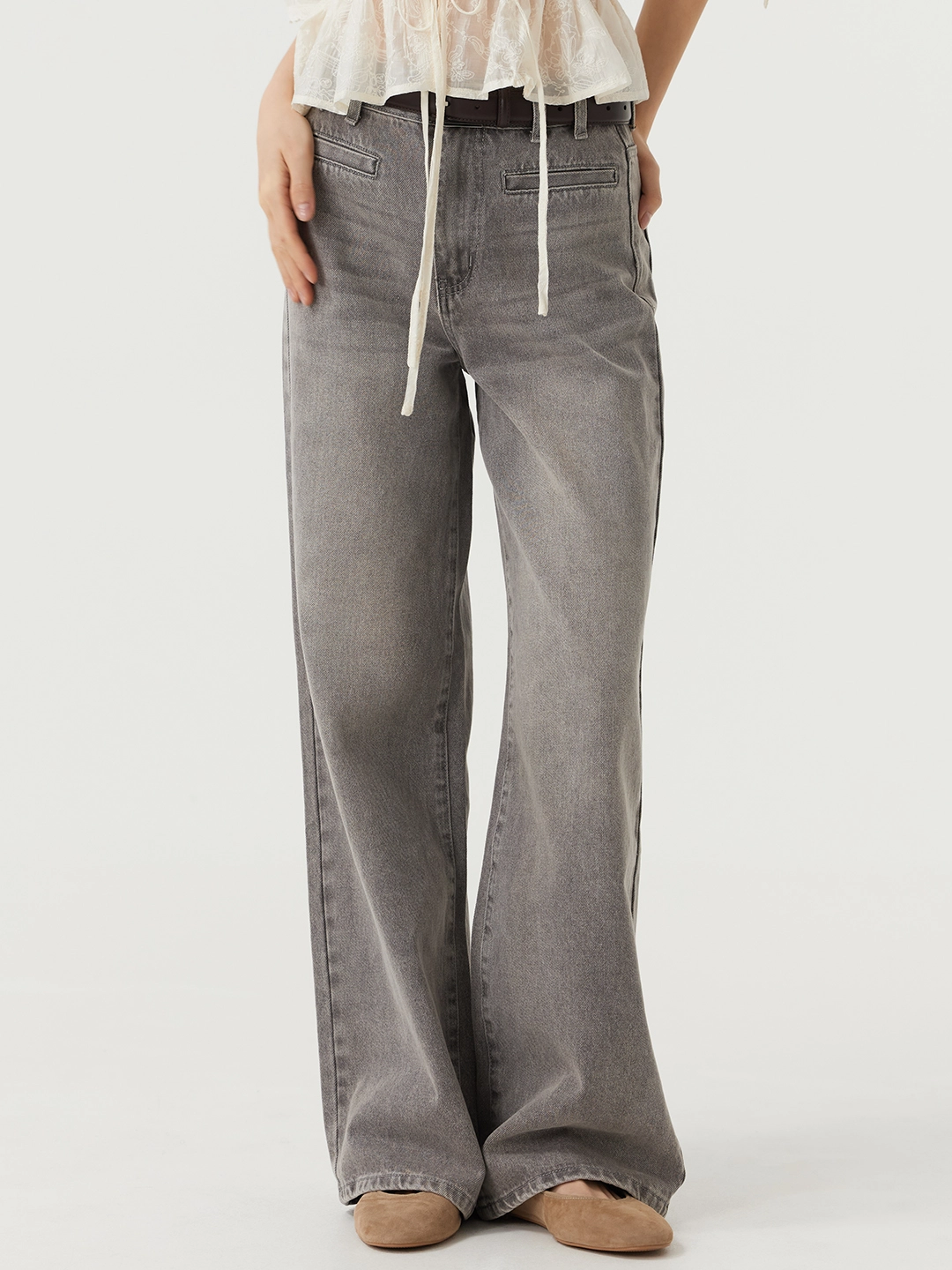 Джинсы серый для женщин 48288-61 74