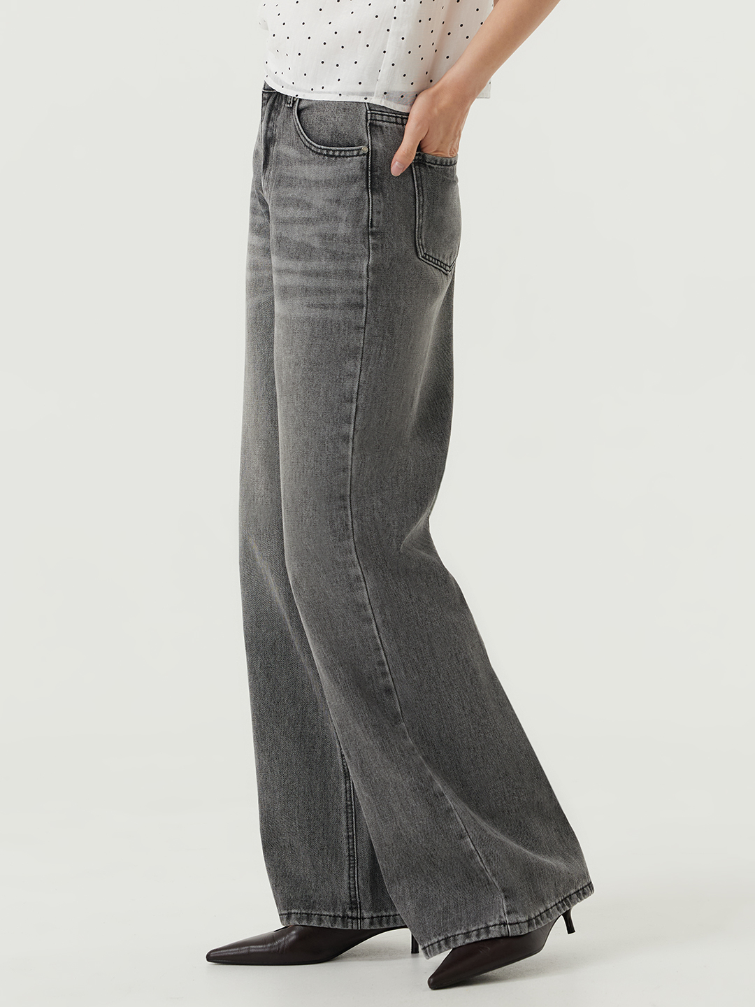 Джинсы серый для женщин 48855-61 74