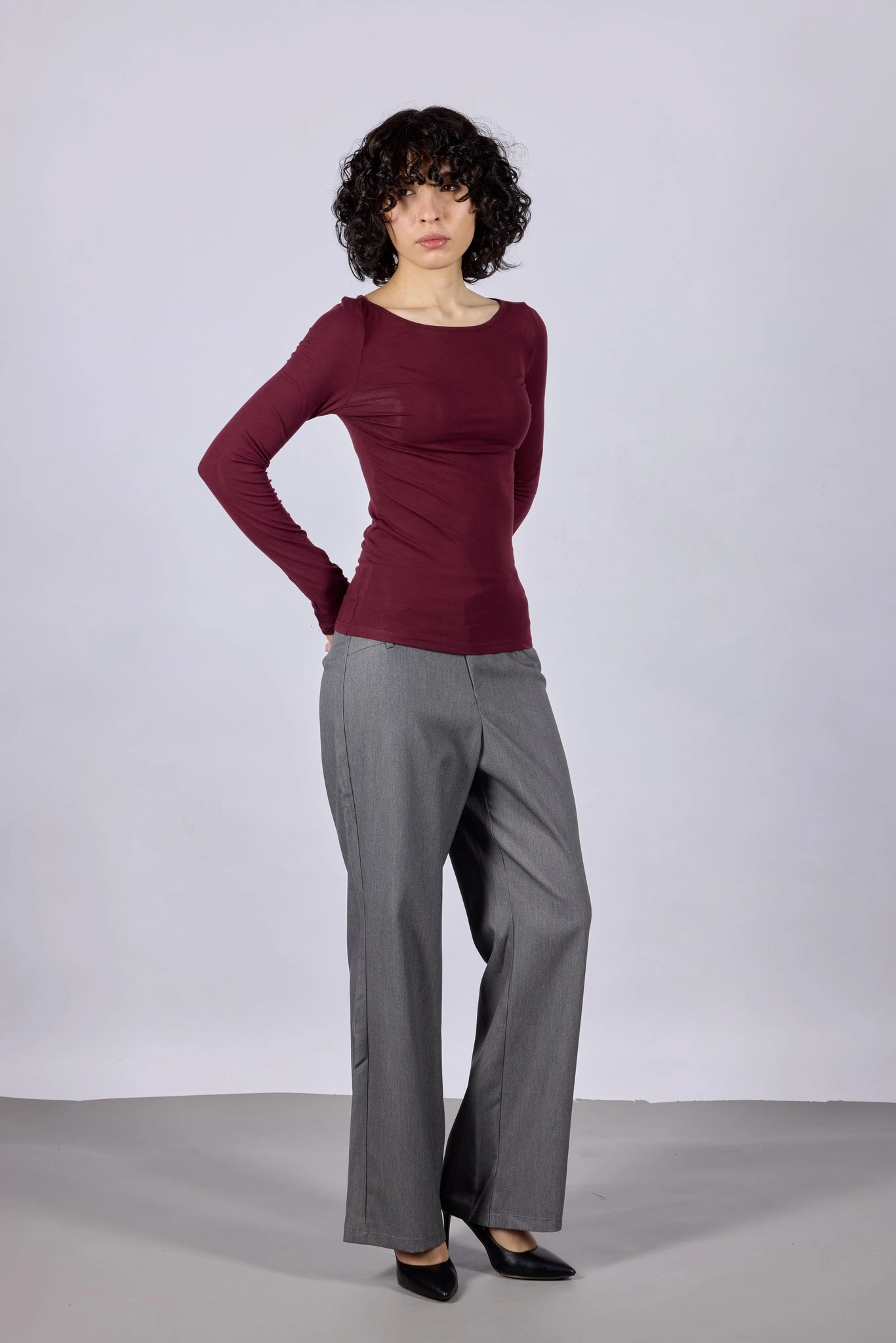 Брюки серый для женщин 44139-61 71