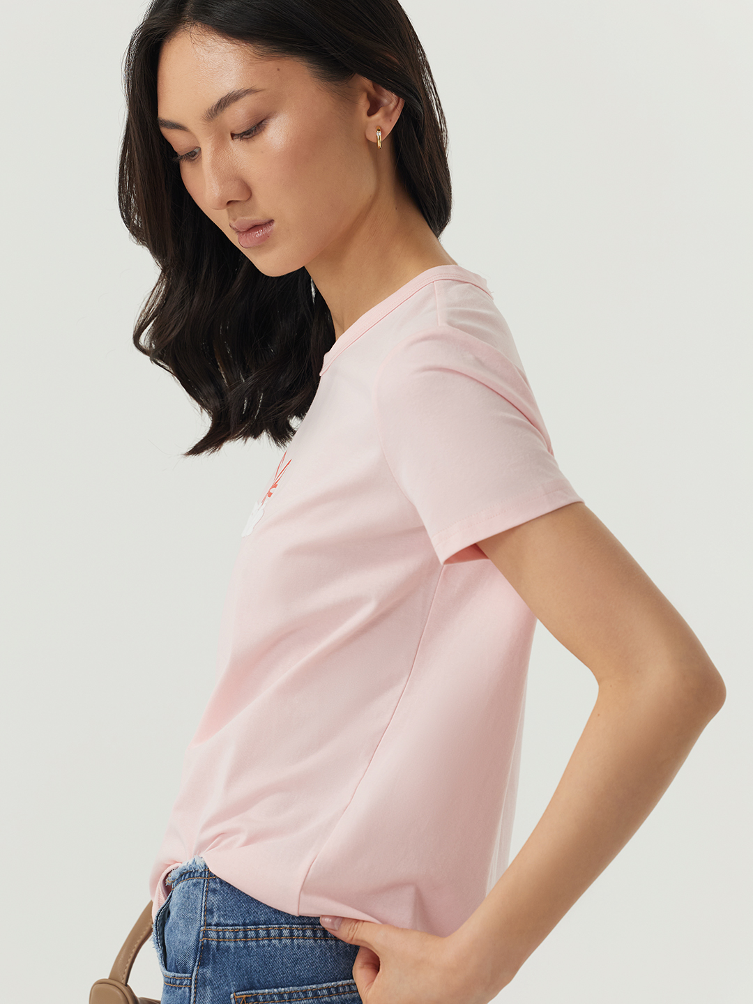 Футболка розовый для женщин 48245-17 67