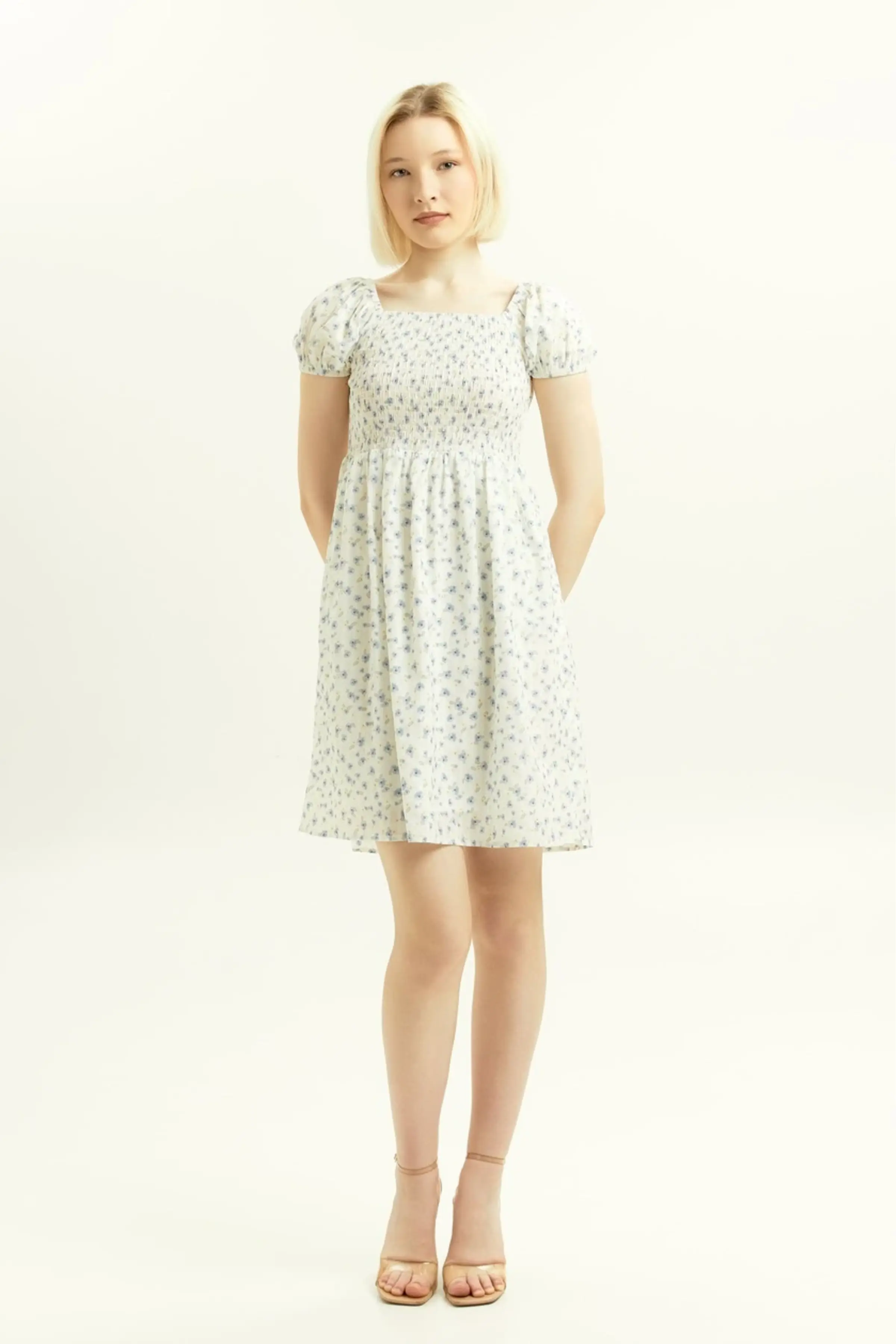 Платье синий цветочек для женщин 45276-188 54