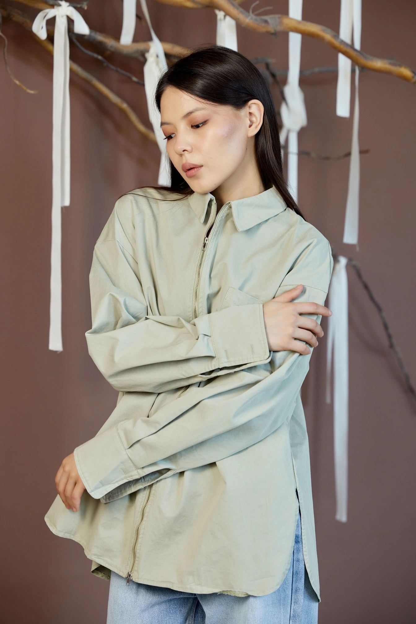 Рубашка хаки для женщин 42252-14 66