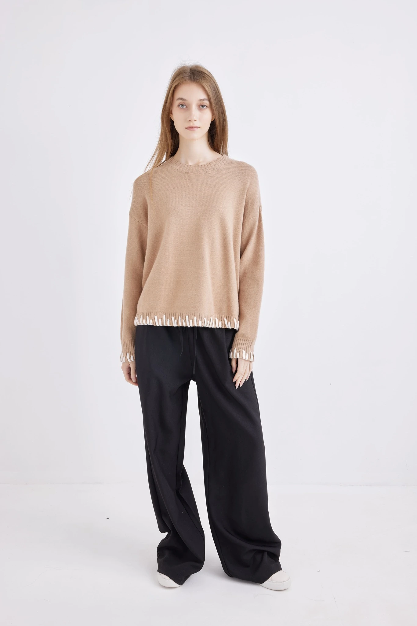 Джемпер бежевый для женщин 42231-15 60